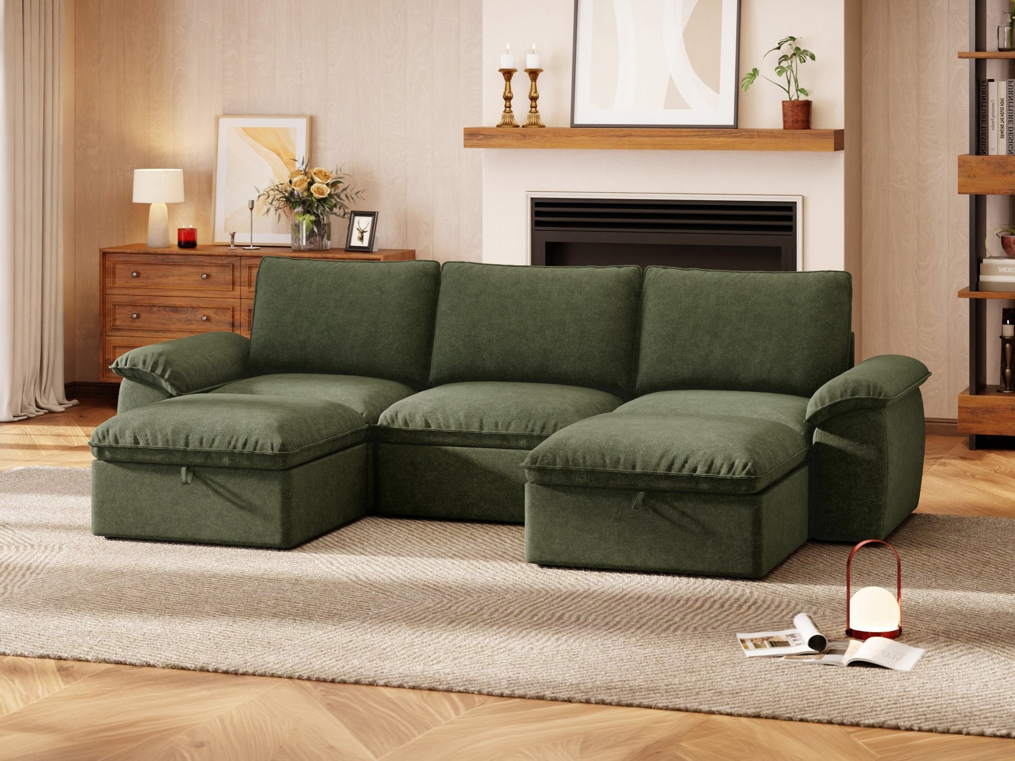SOMA Origins II 5 Seat U - shaped, with Nap Armrests & 2 Ottomans