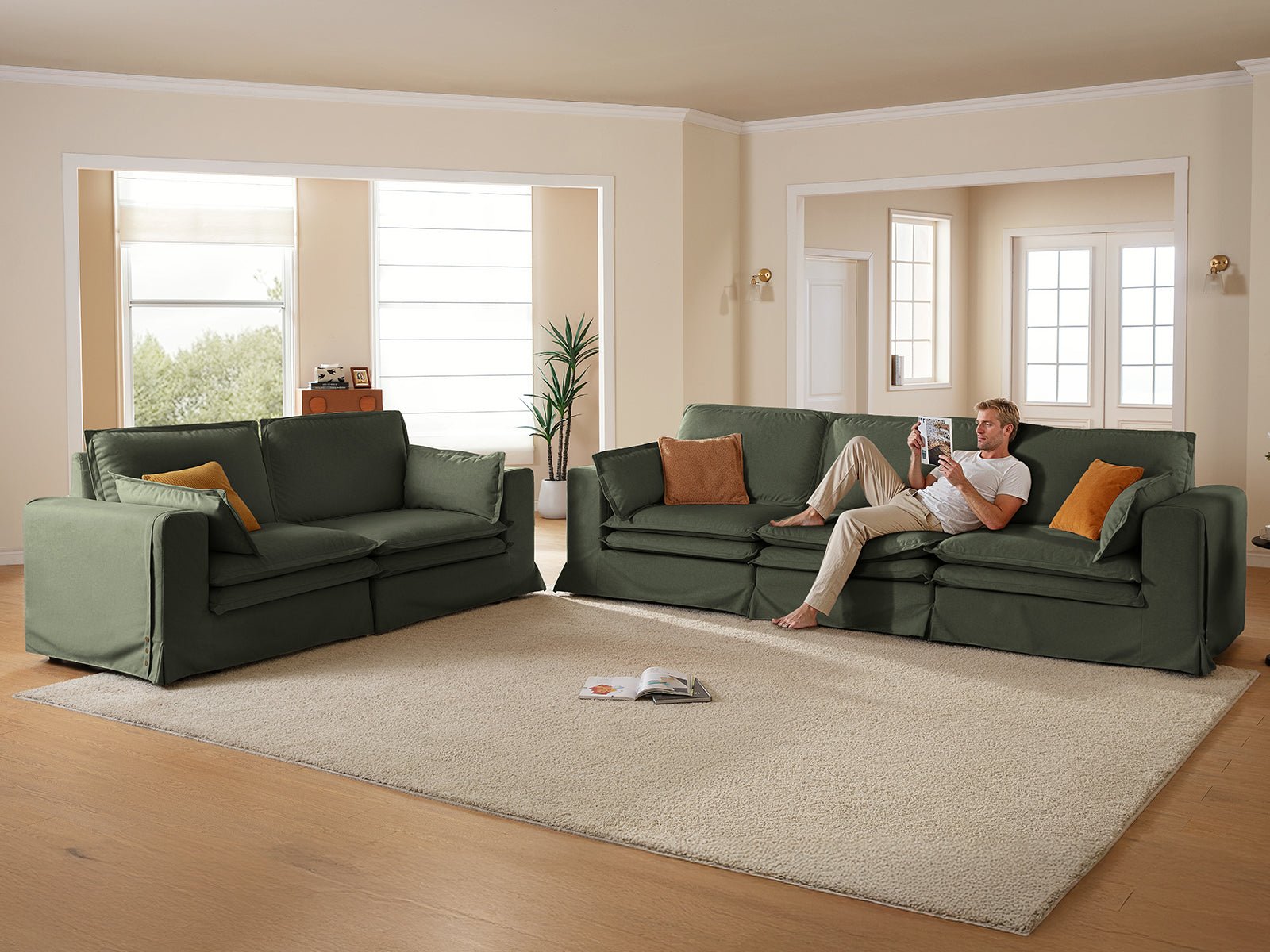 DUETTO Nano - Shield™ Fabric 3 Seats & 2 Seats