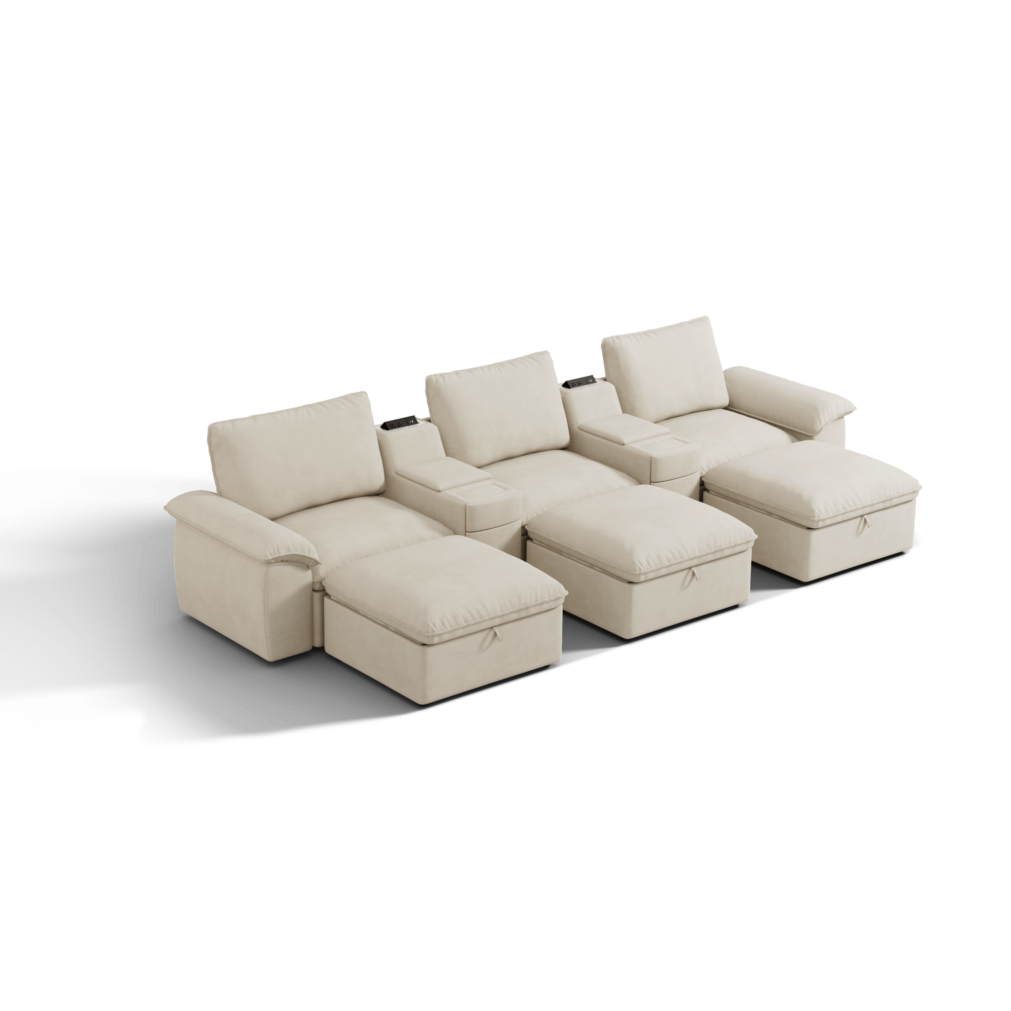 SOMA Motion I 6 Seat , with Nap Armrests & 2 Consoles