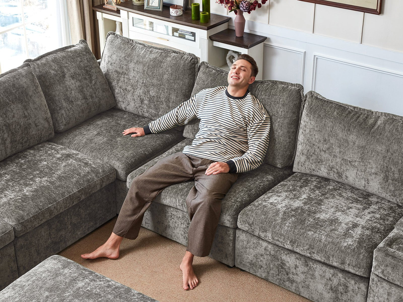 OLAR I 3 Seats with Ottoman