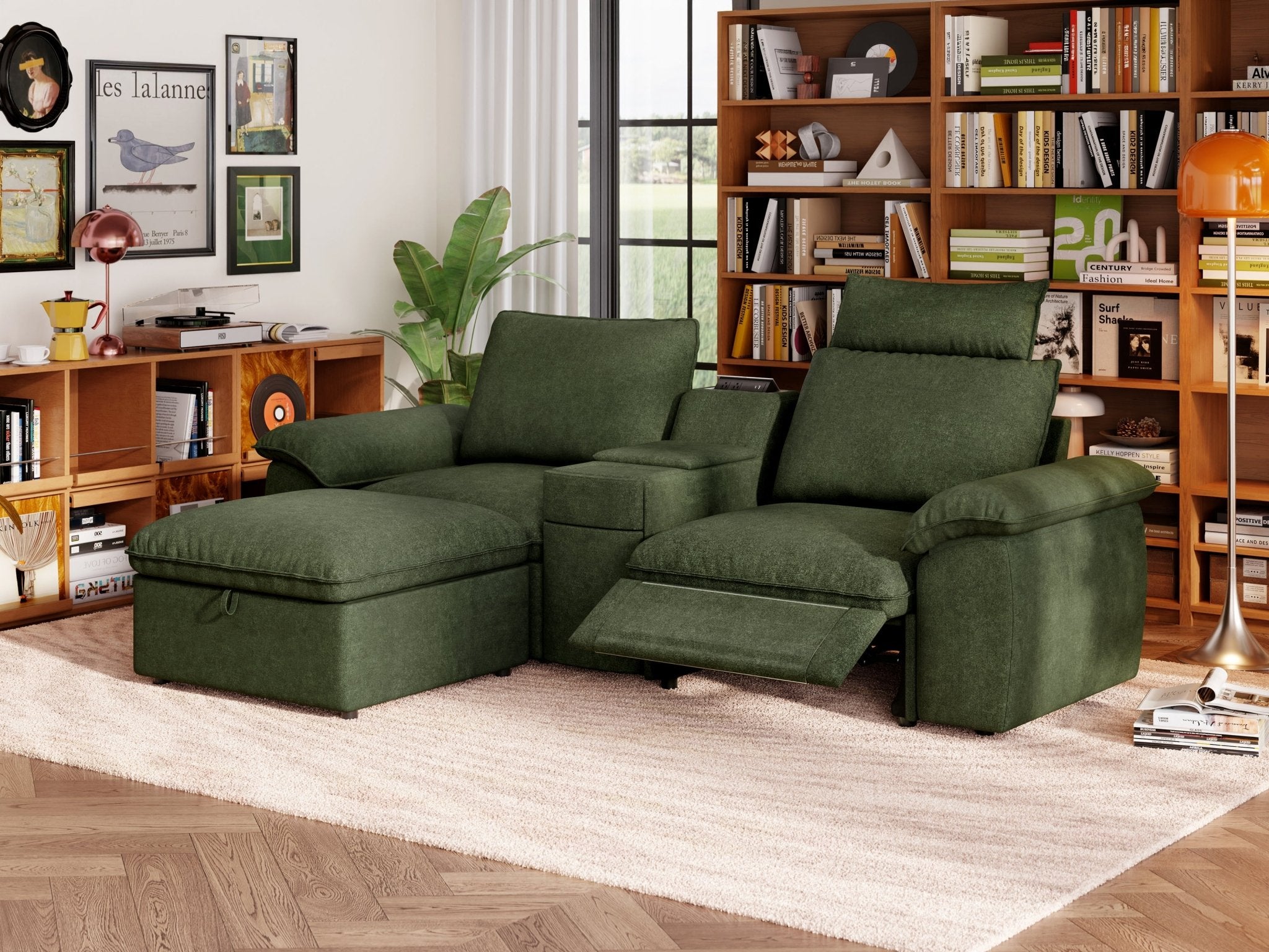 SOMA Prestige 3 Seat L - shaped, with Recliner & Console | Nap Armrests
