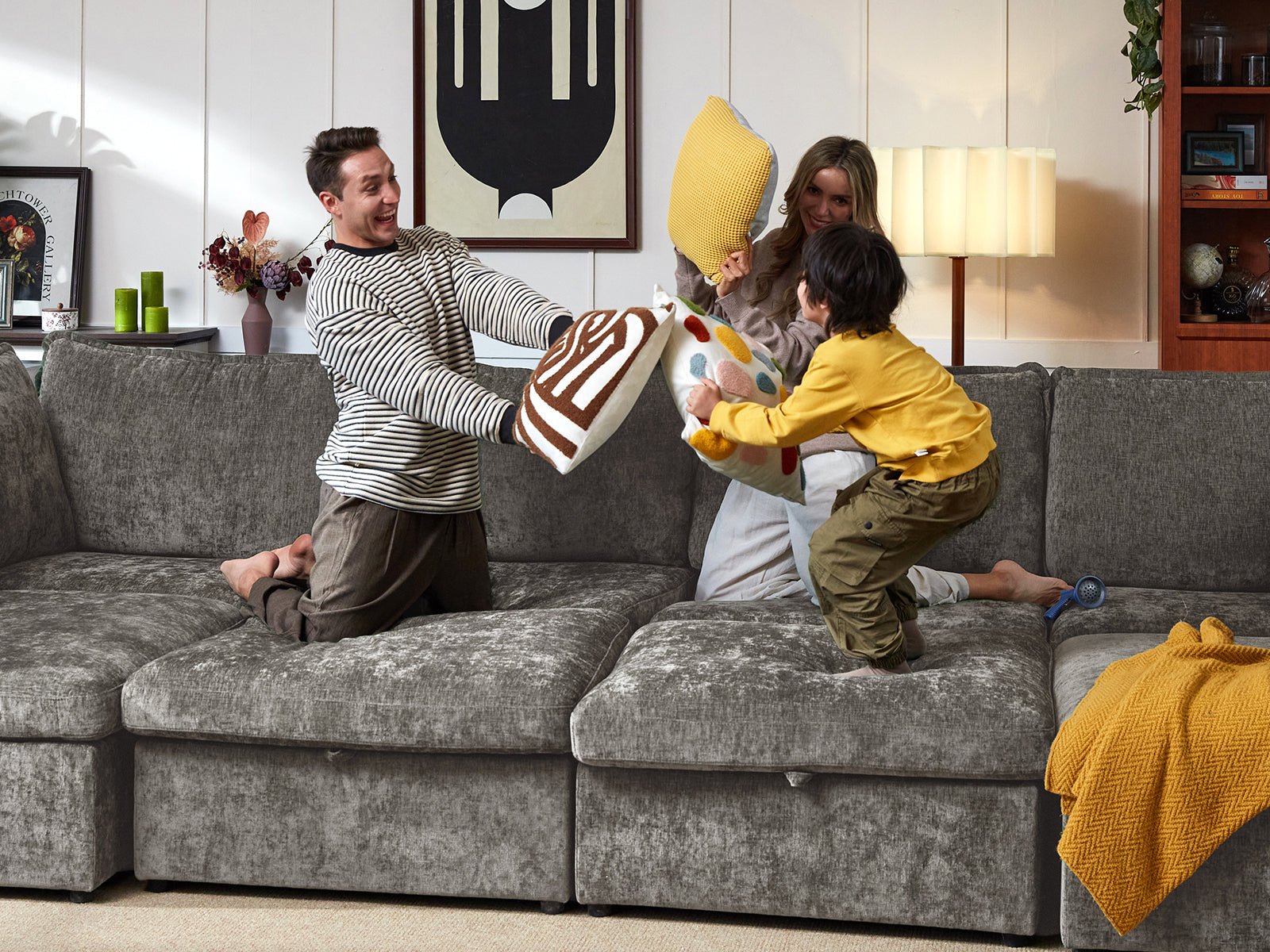 OLAR I 3 Seats with Ottoman