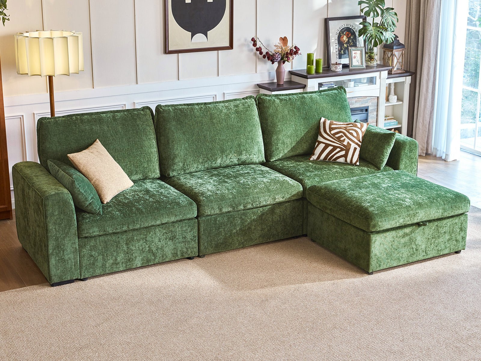 OLAR I 3 Seats with Ottoman