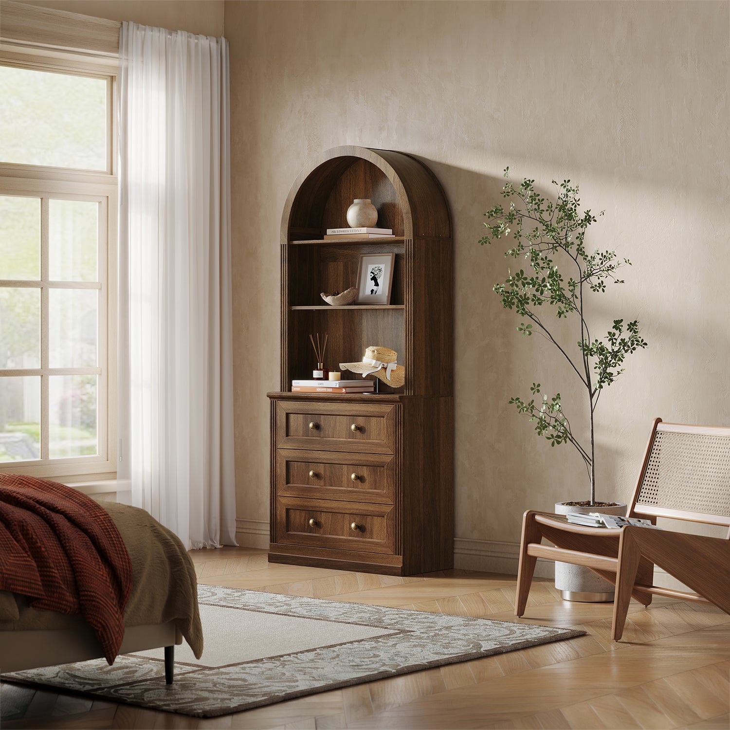 MONOS Tall Cabinet - Arch Top Drawer