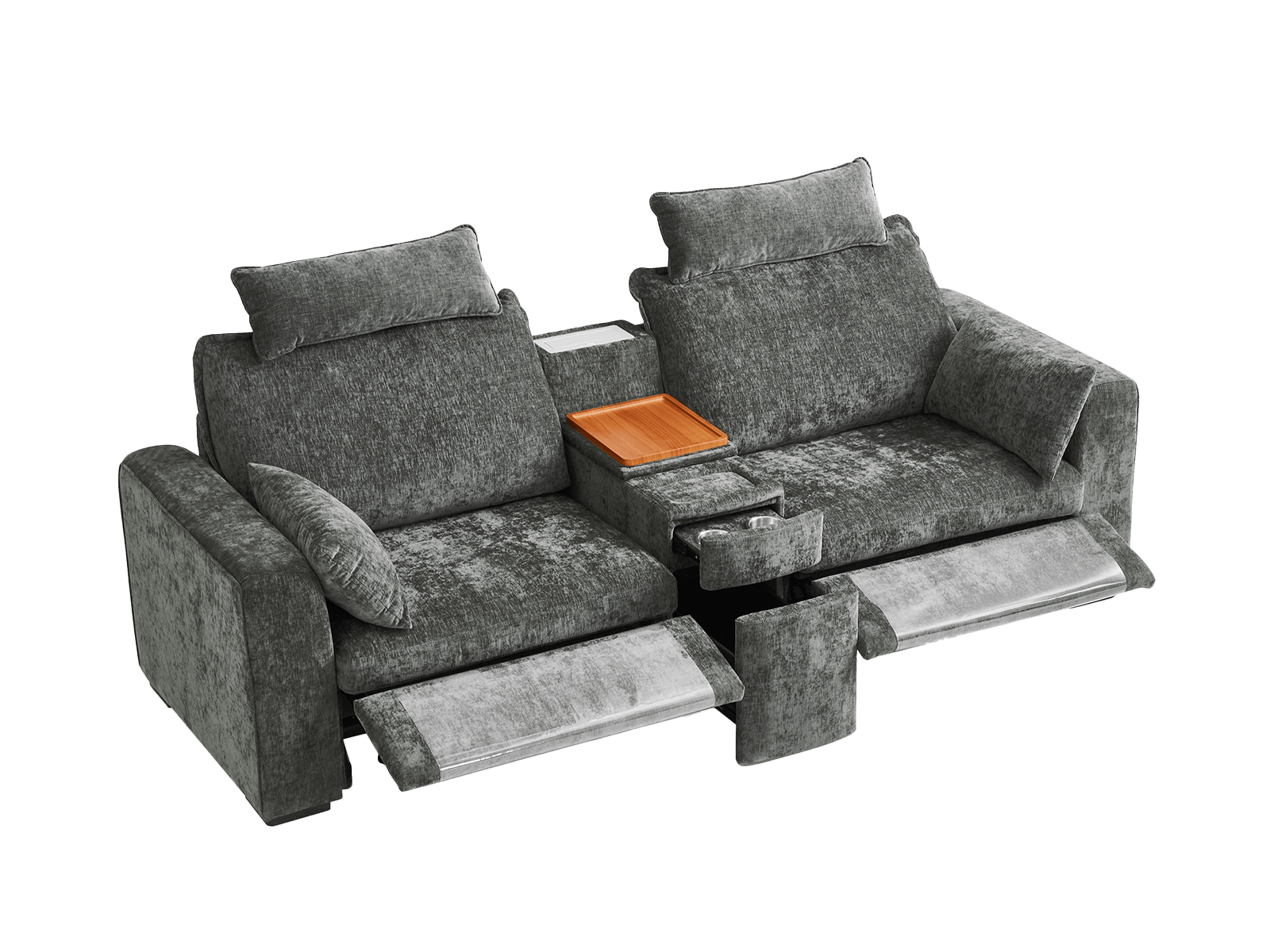 OLAR II 2 Seats with Console Table & Power Recliner