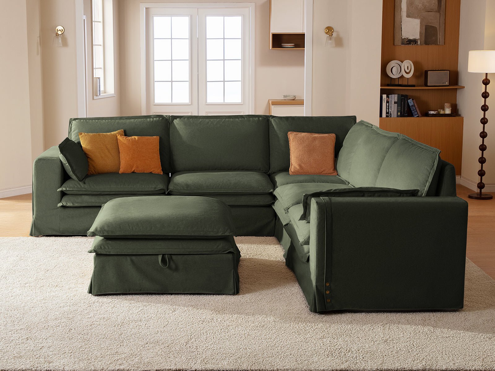 DUETTO Nano - Shield™ Fabric 5 Seats with Ottoman