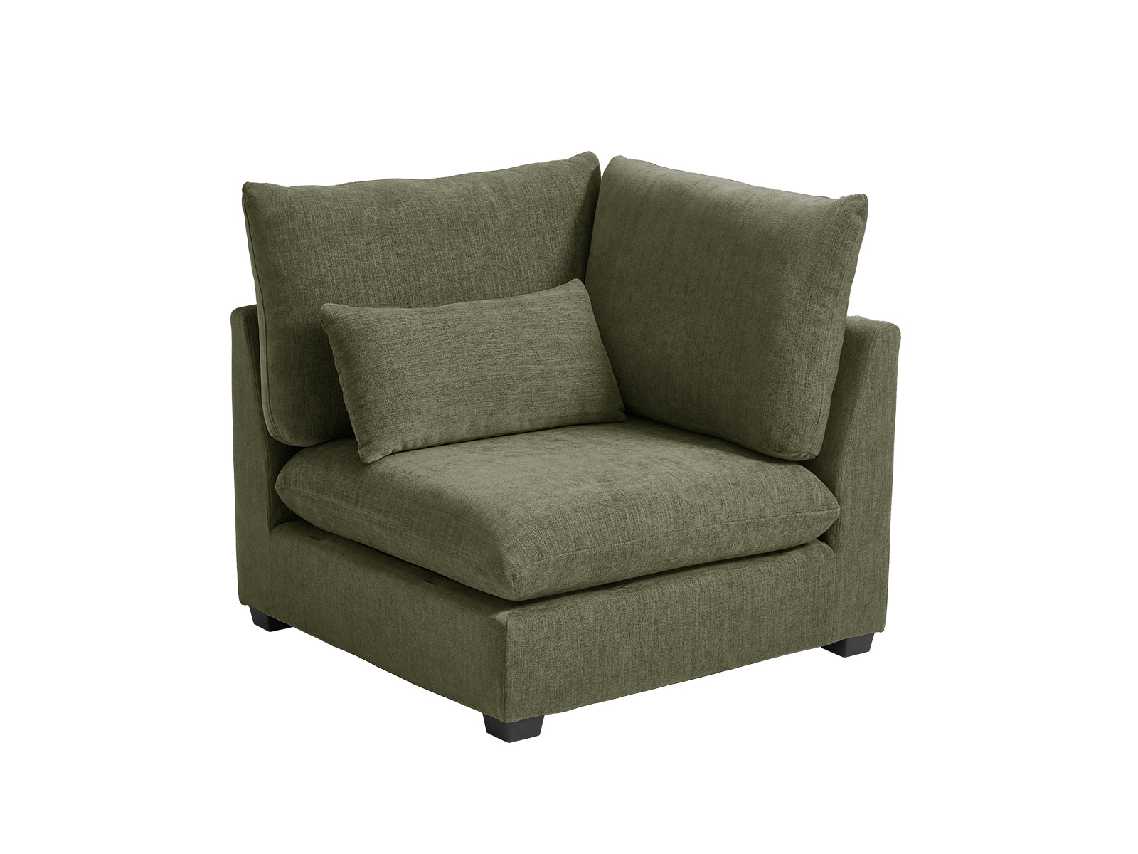 MONARCA Chenille 38.5" XL Corner Seat - green
