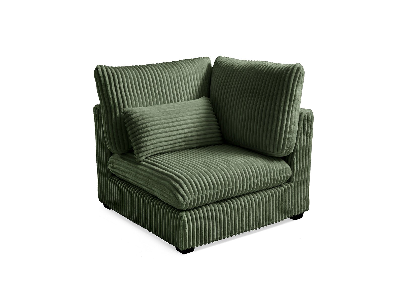 MONARCA Fluffy Corduroy 38.5" XL Corner Seat - green