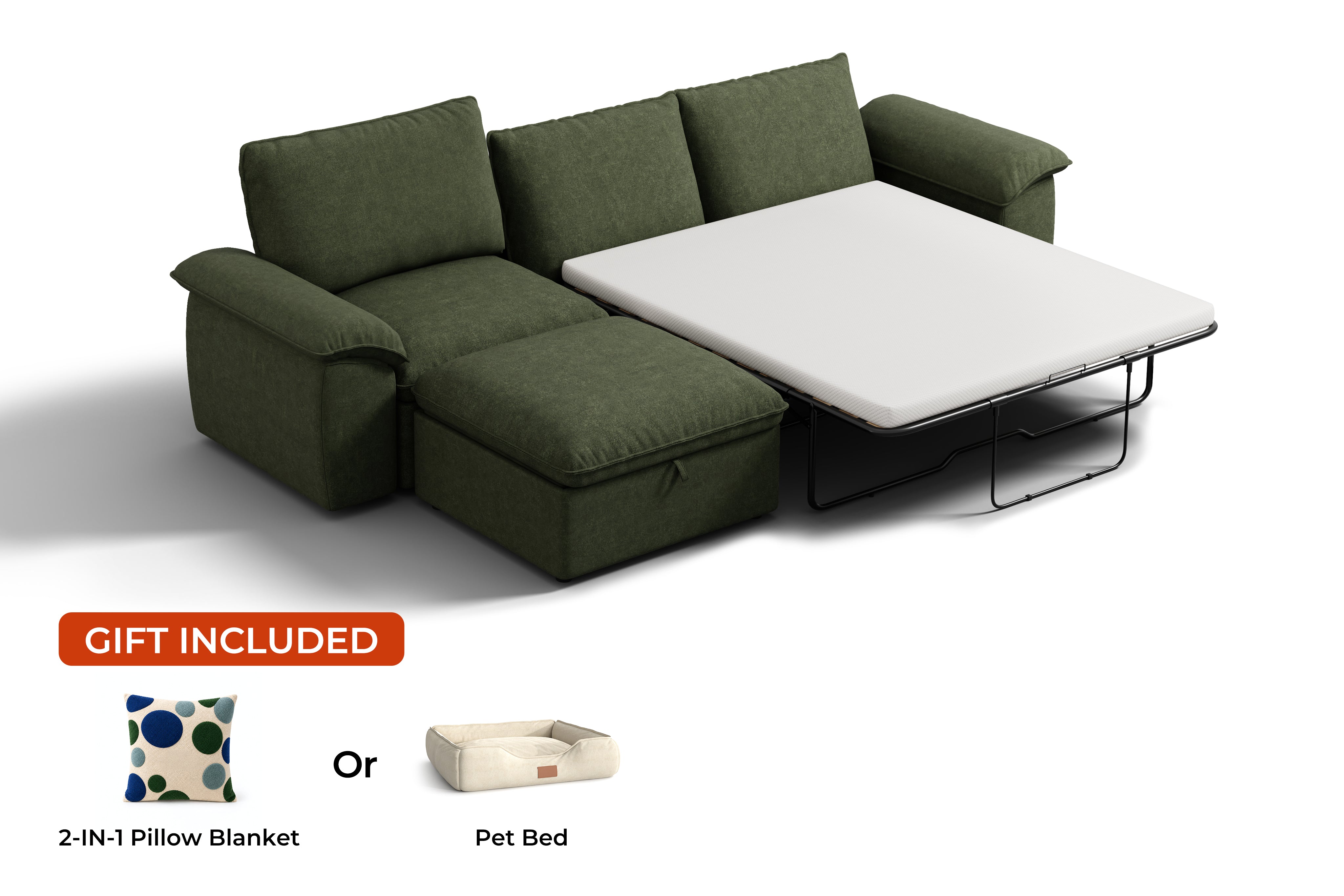 SOMA Retreat I 4 Seat L-shaped, with Hidden Guest Bed | Nap Armrests