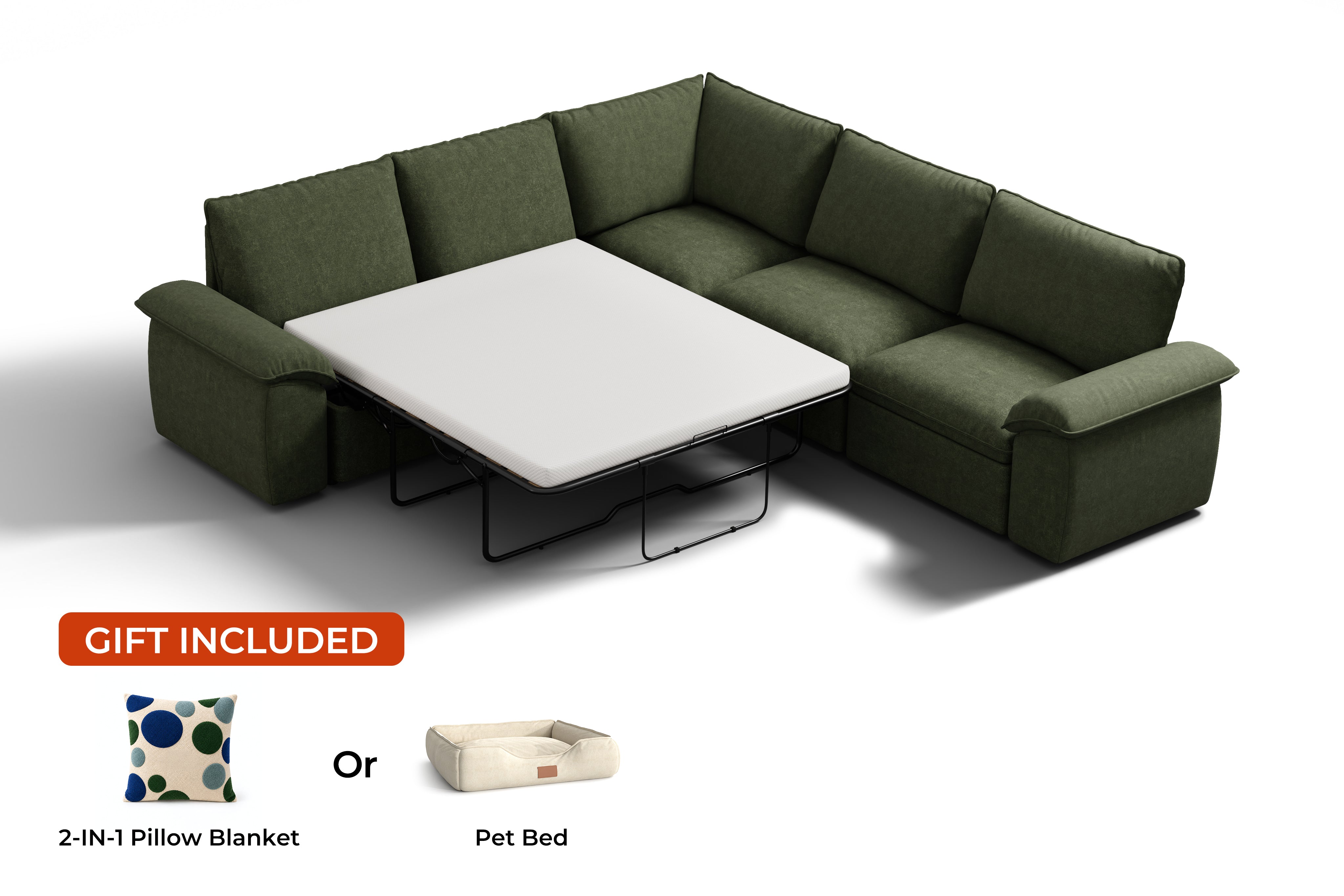 SOMA Retreat I 5 Seat V-shaped, with Hidden Guest Bed | Nap Armrests