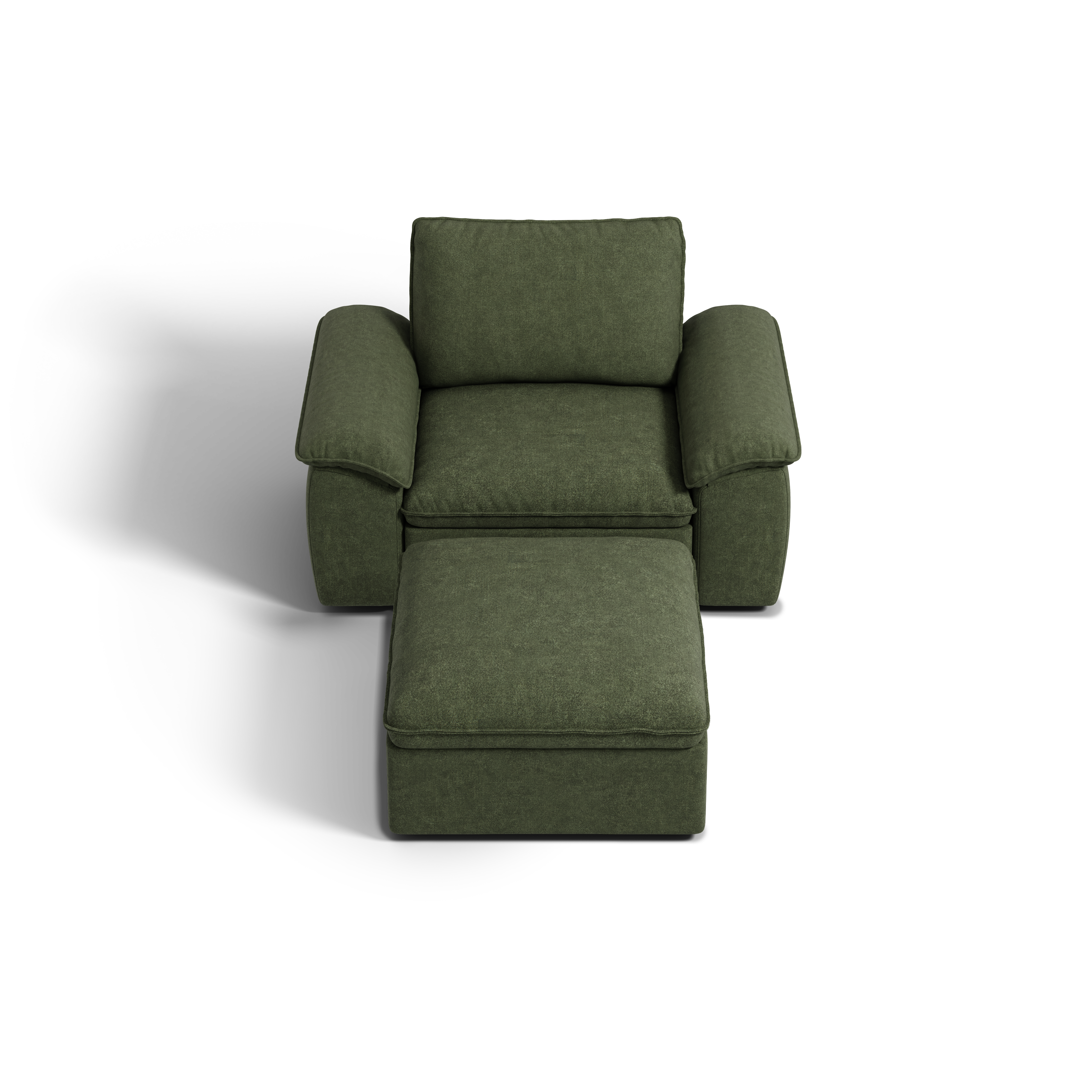 SOMA Origins II 2 Seat Armchair, with Nap Armrests & Ottoman