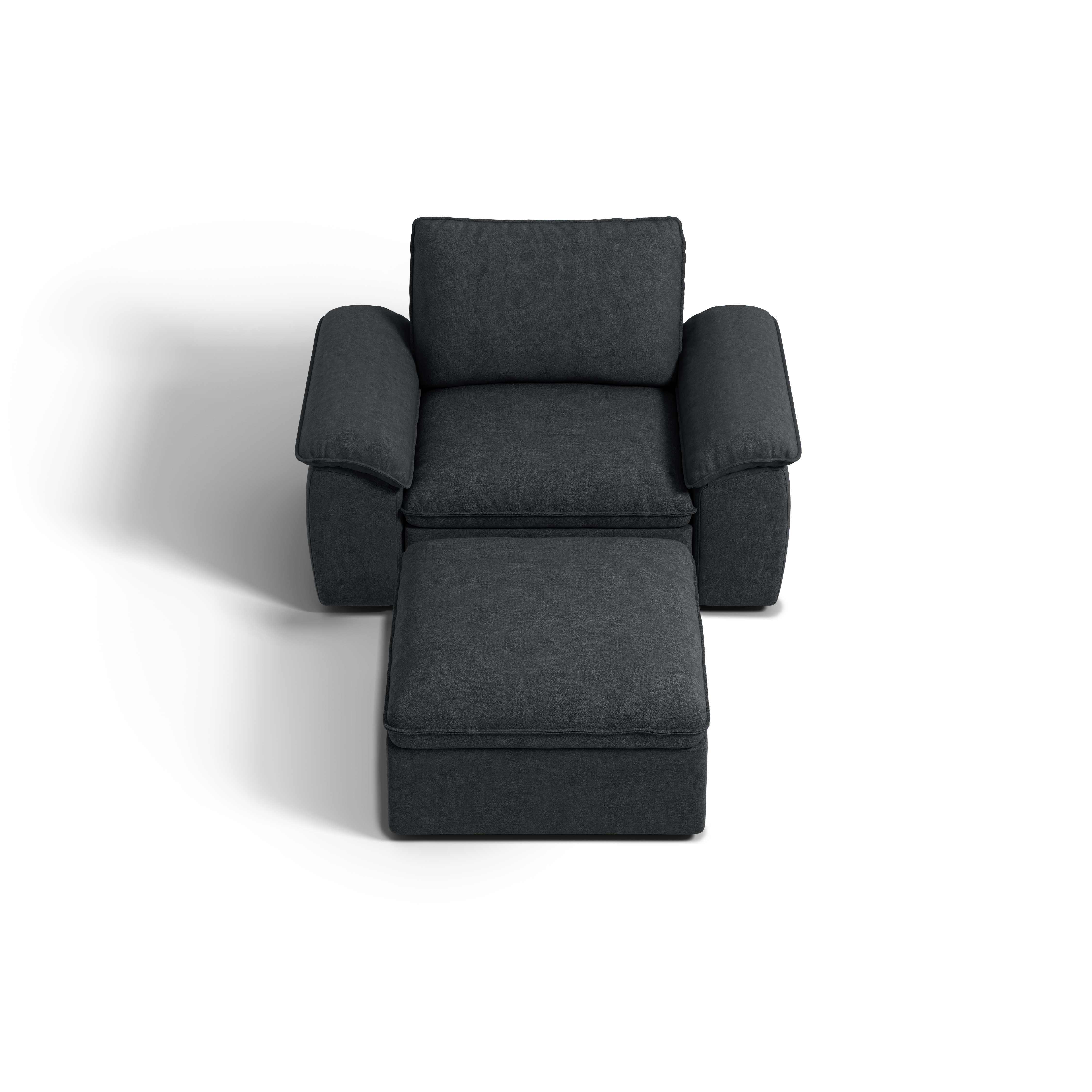 SOMA Origins II 2 Seat Armchair, with Nap Armrests & Ottoman
