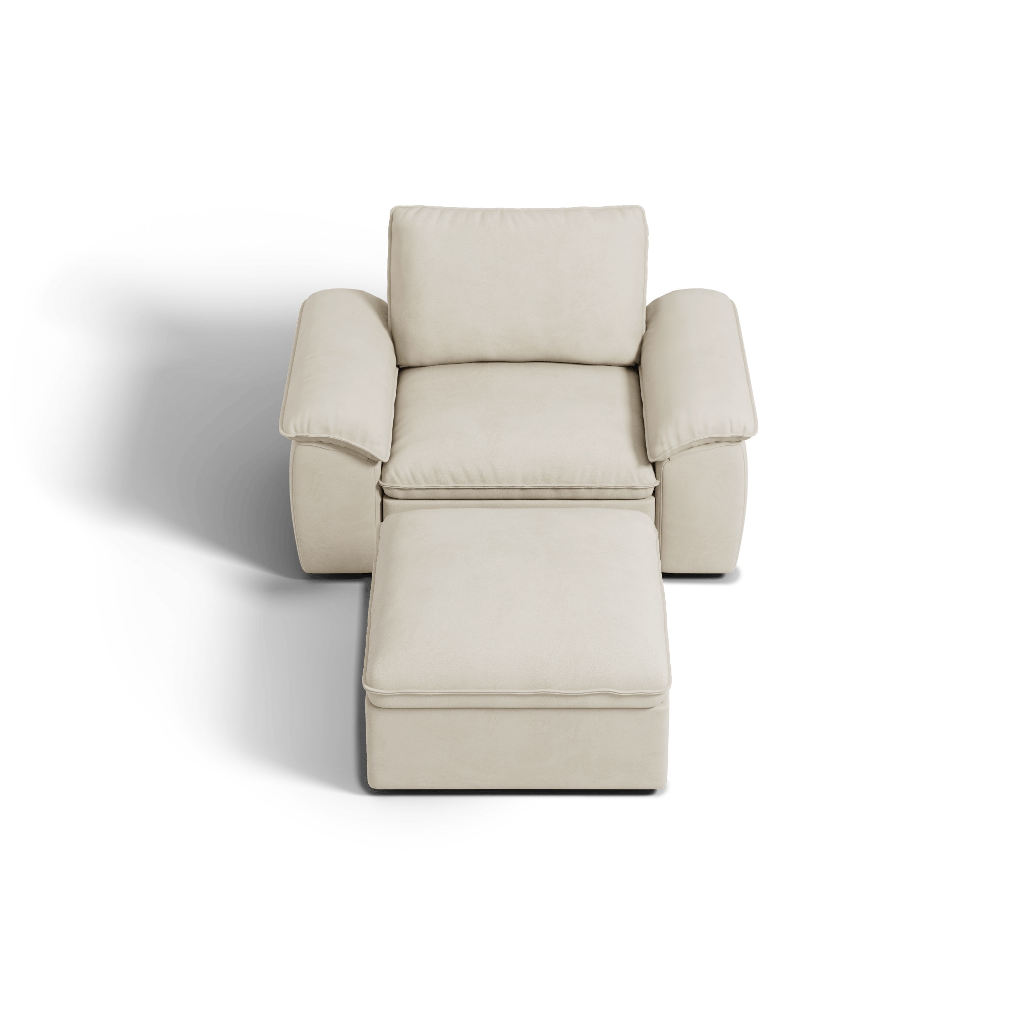 SOMA Origins II 2 Seat Armchair, with Nap Armrests & Ottoman