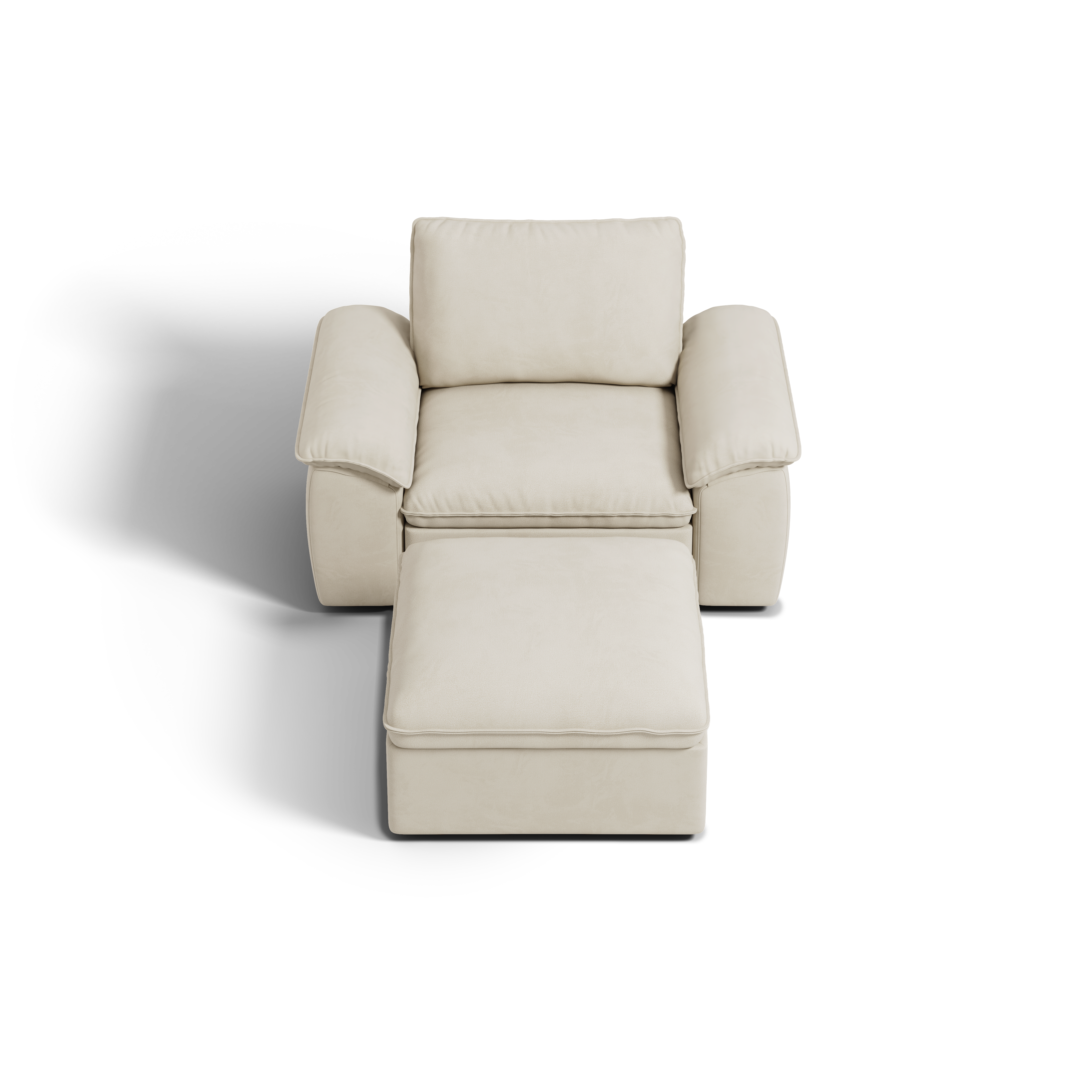 SOMA Origins II 2 Seat Armchair, with Nap Armrests & Ottoman