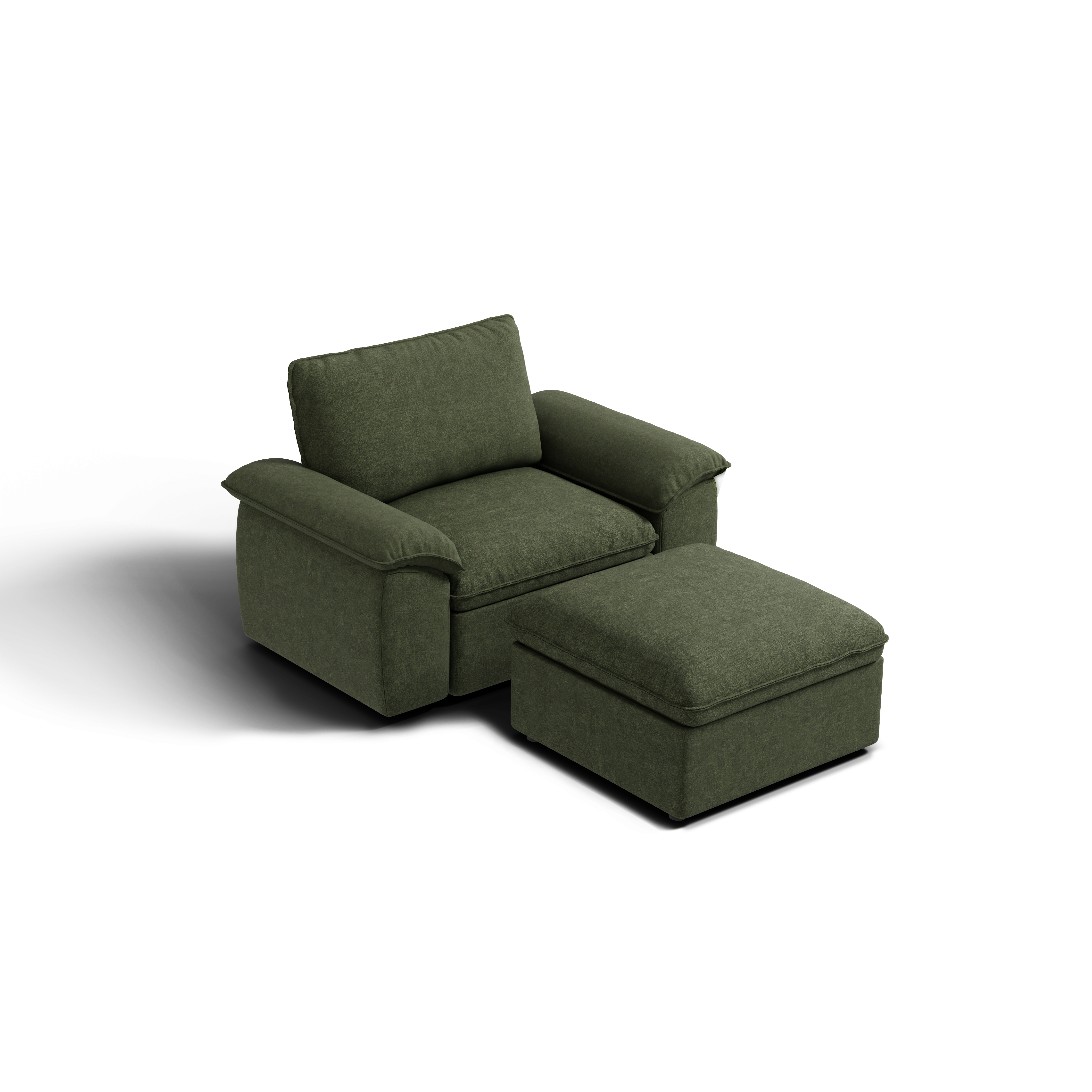 SOMA Origins II 2 Seat Armchair, with Nap Armrests & Ottoman