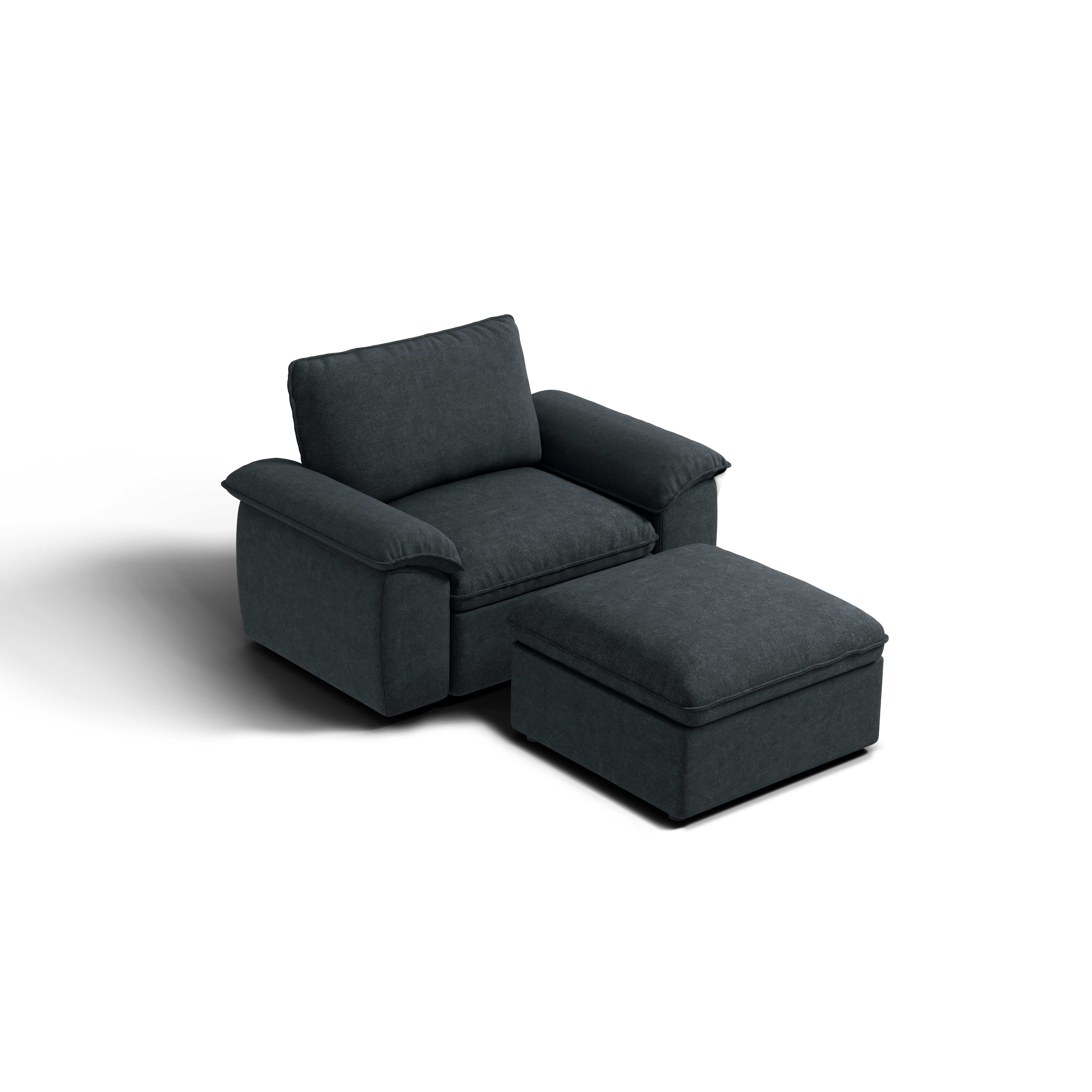 SOMA Origins II 2 Seat Armchair, with Nap Armrests & Ottoman