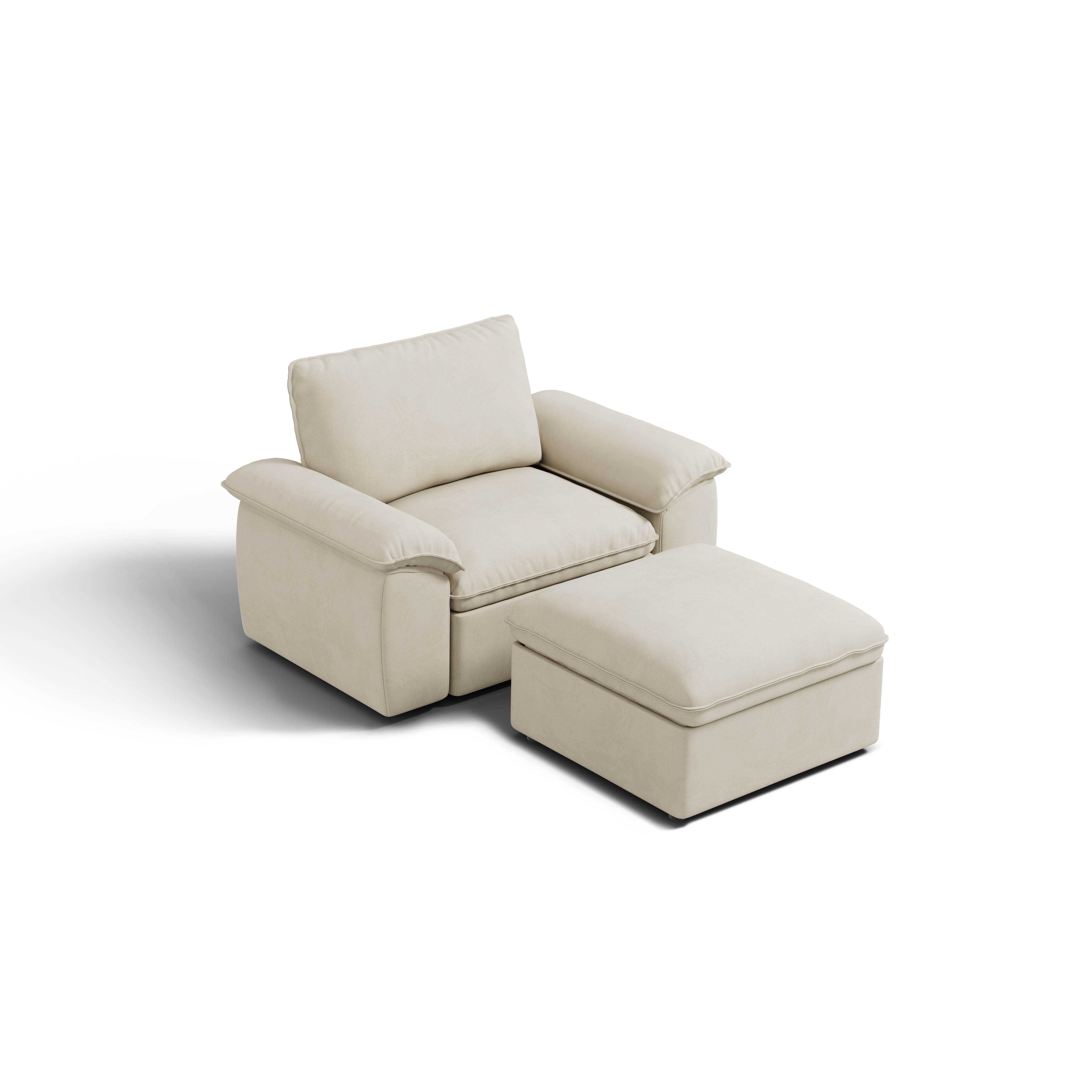 SOMA Origins II 2 Seat Armchair, with Nap Armrests & Ottoman