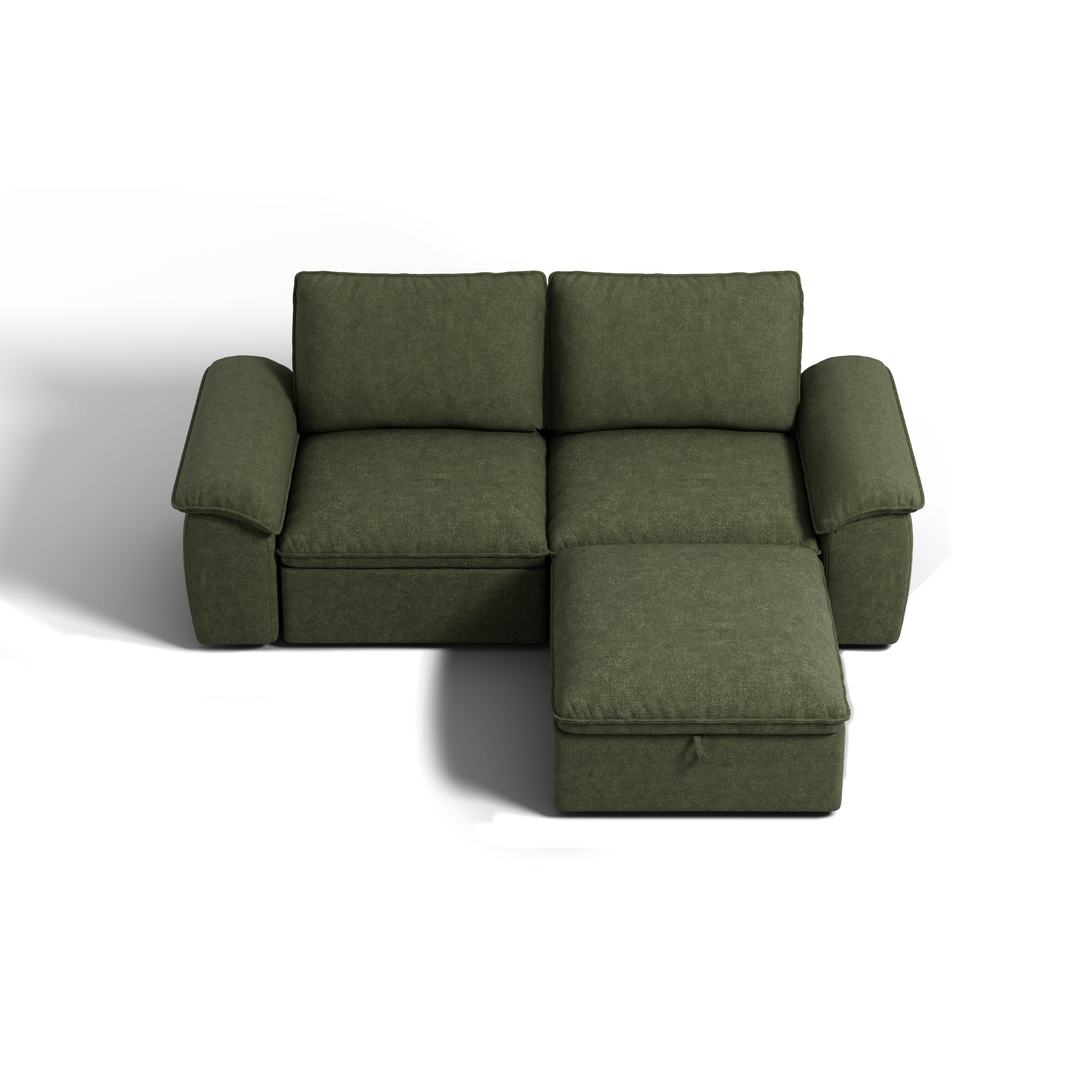 SOMA Origins II 3 Seat Loveseat, with Nap Armrests & Ottoman