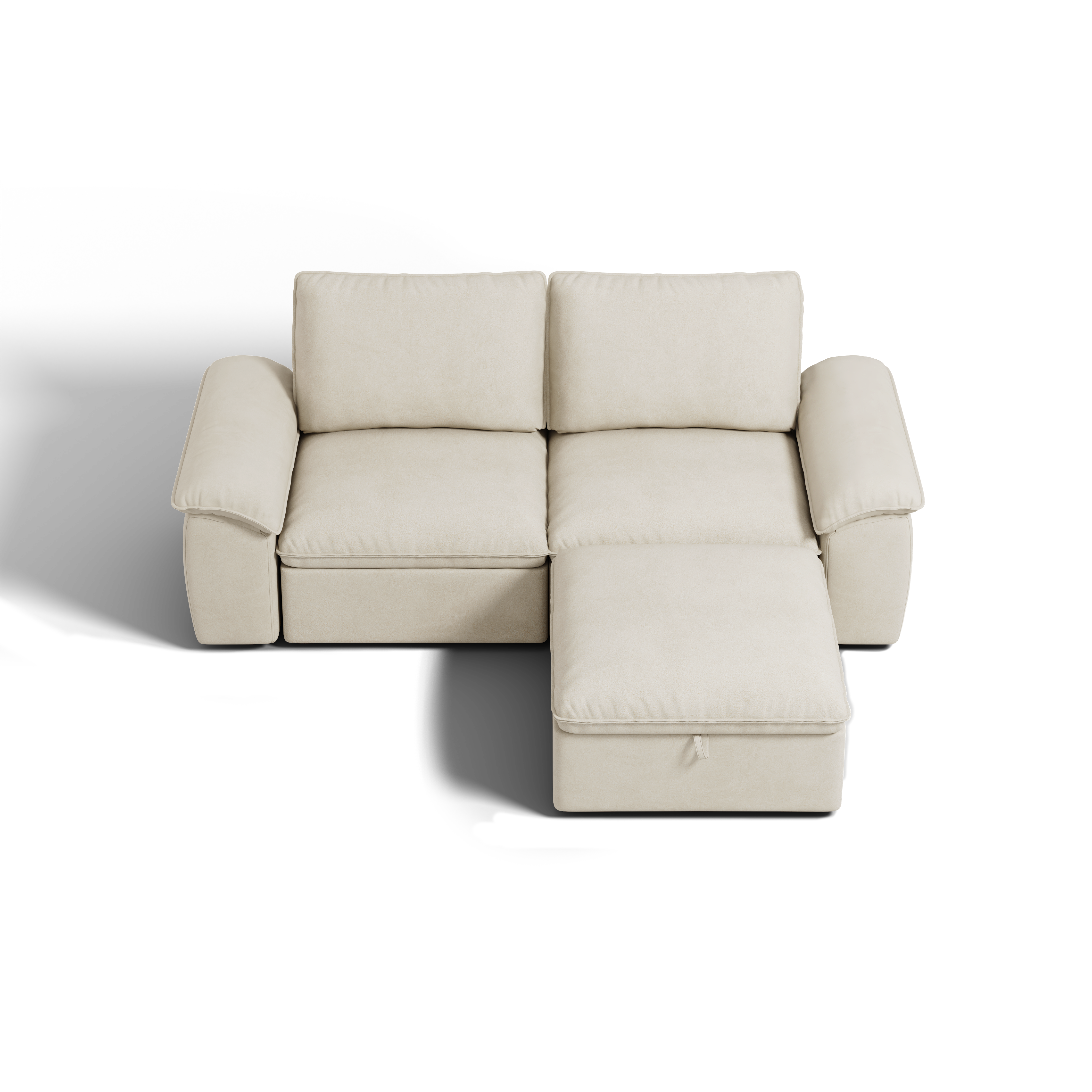 SOMA Origins II 3 Seat Loveseat, with Nap Armrests & Ottoman