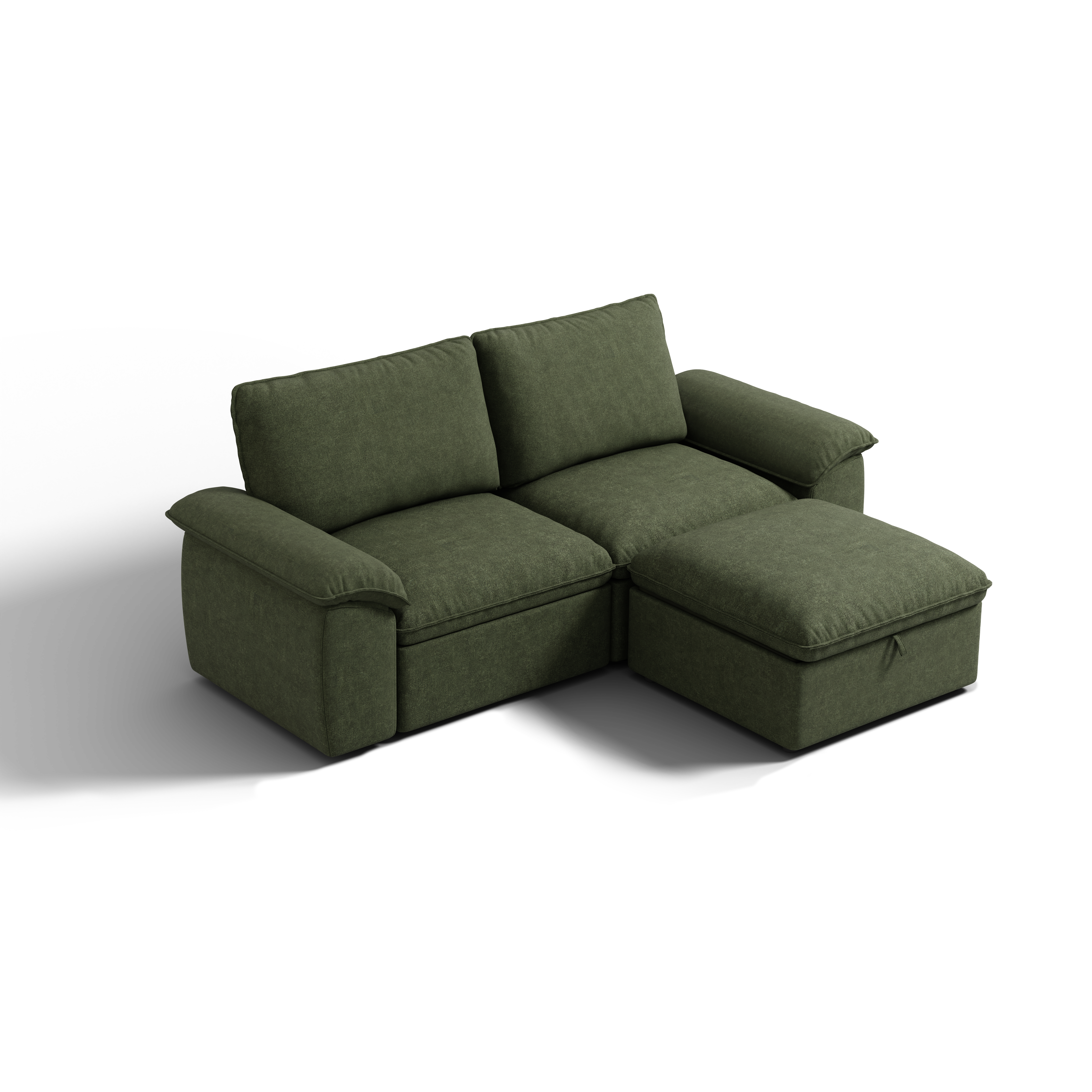 SOMA Origins II 3 Seat Loveseat, with Nap Armrests & Ottoman