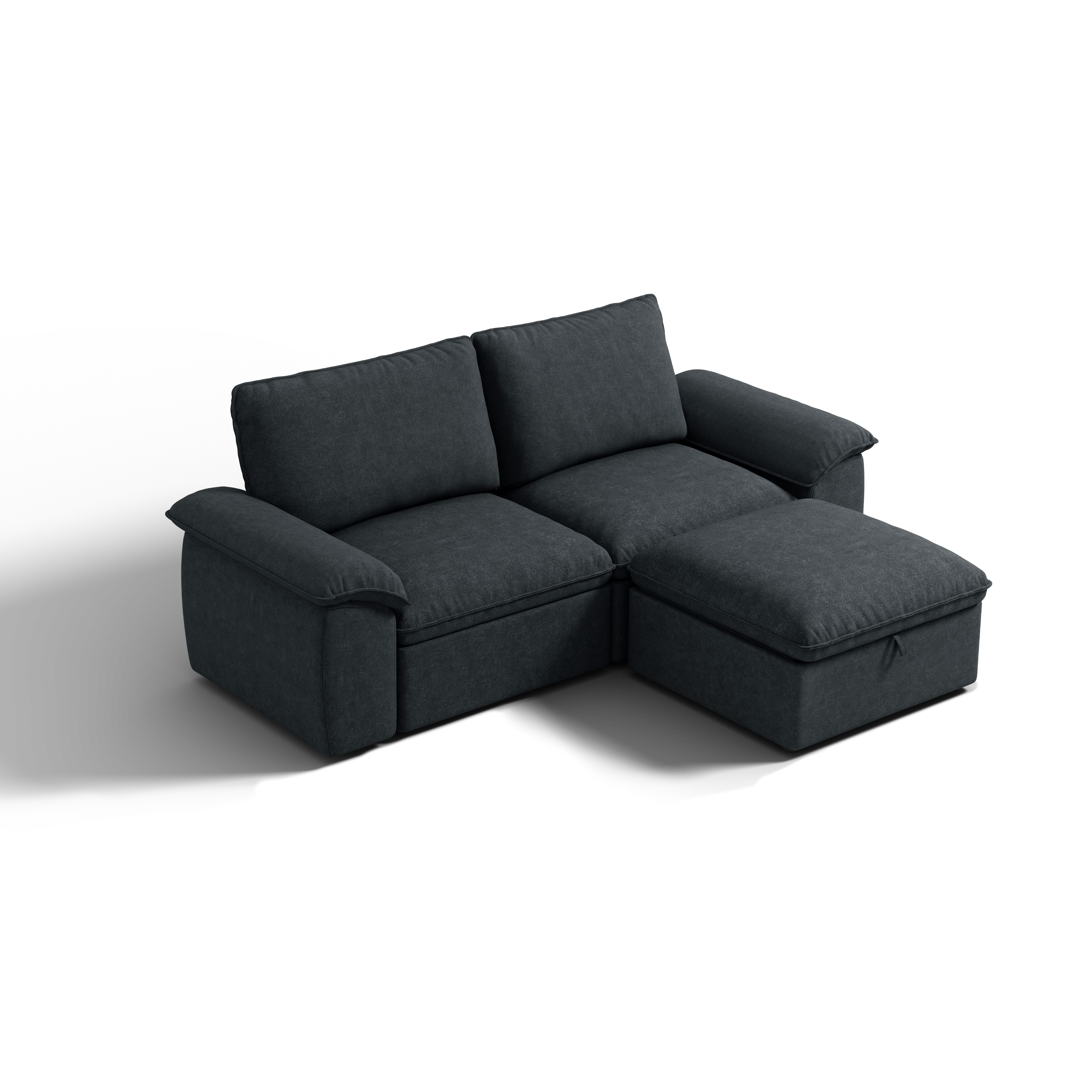 SOMA Origins II 3 Seat Loveseat, with Nap Armrests & Ottoman