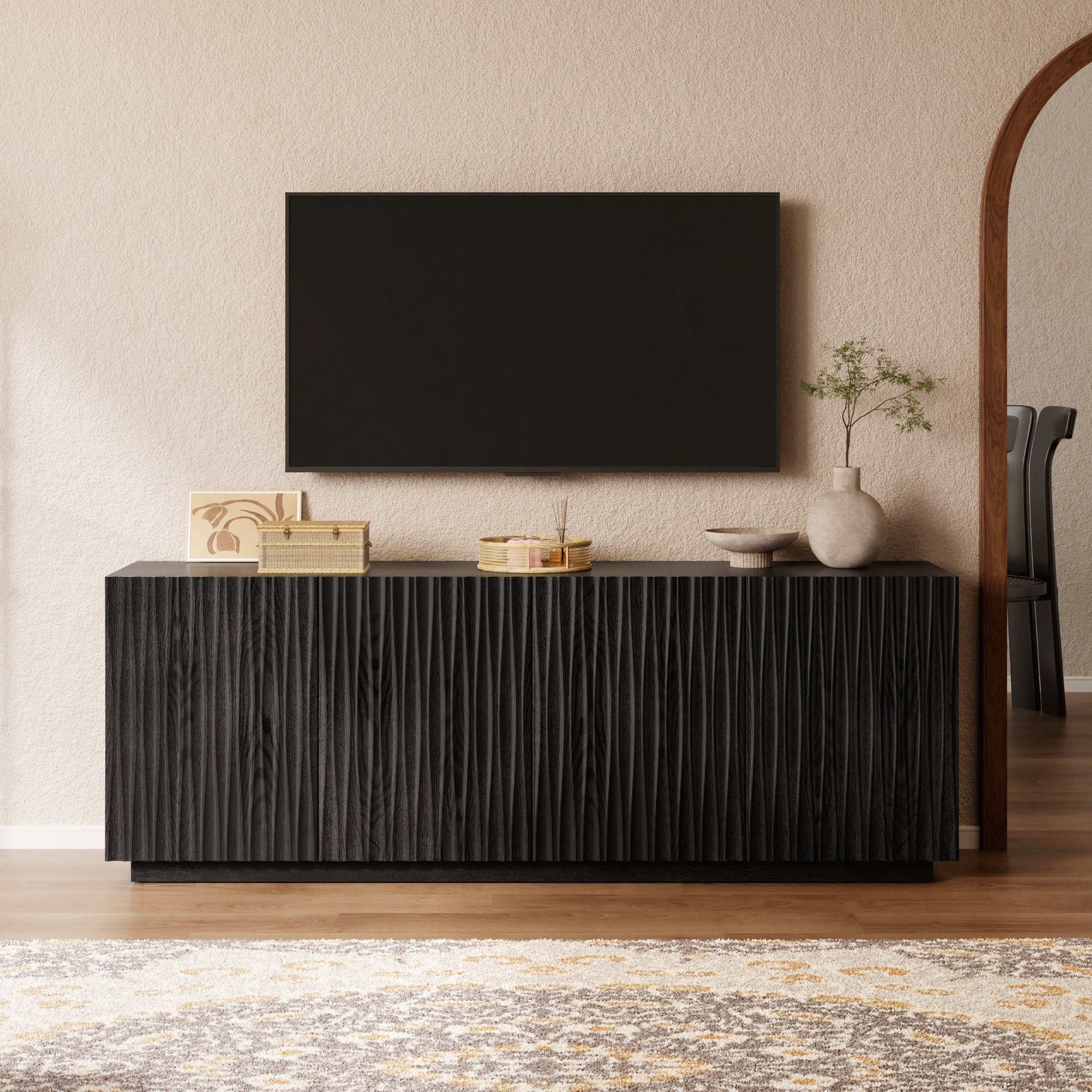 ORYVIA Wavy Fluted Storage Cabinet