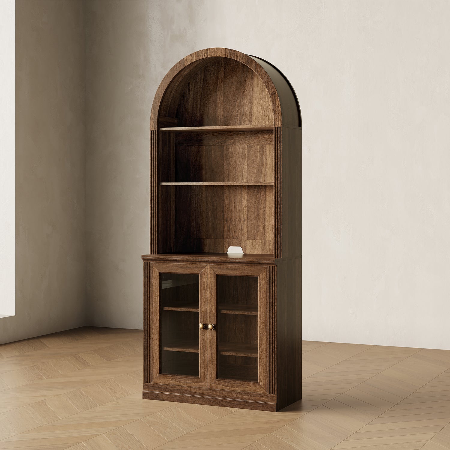 MONOS Tall Cabinet - Arch Top Display