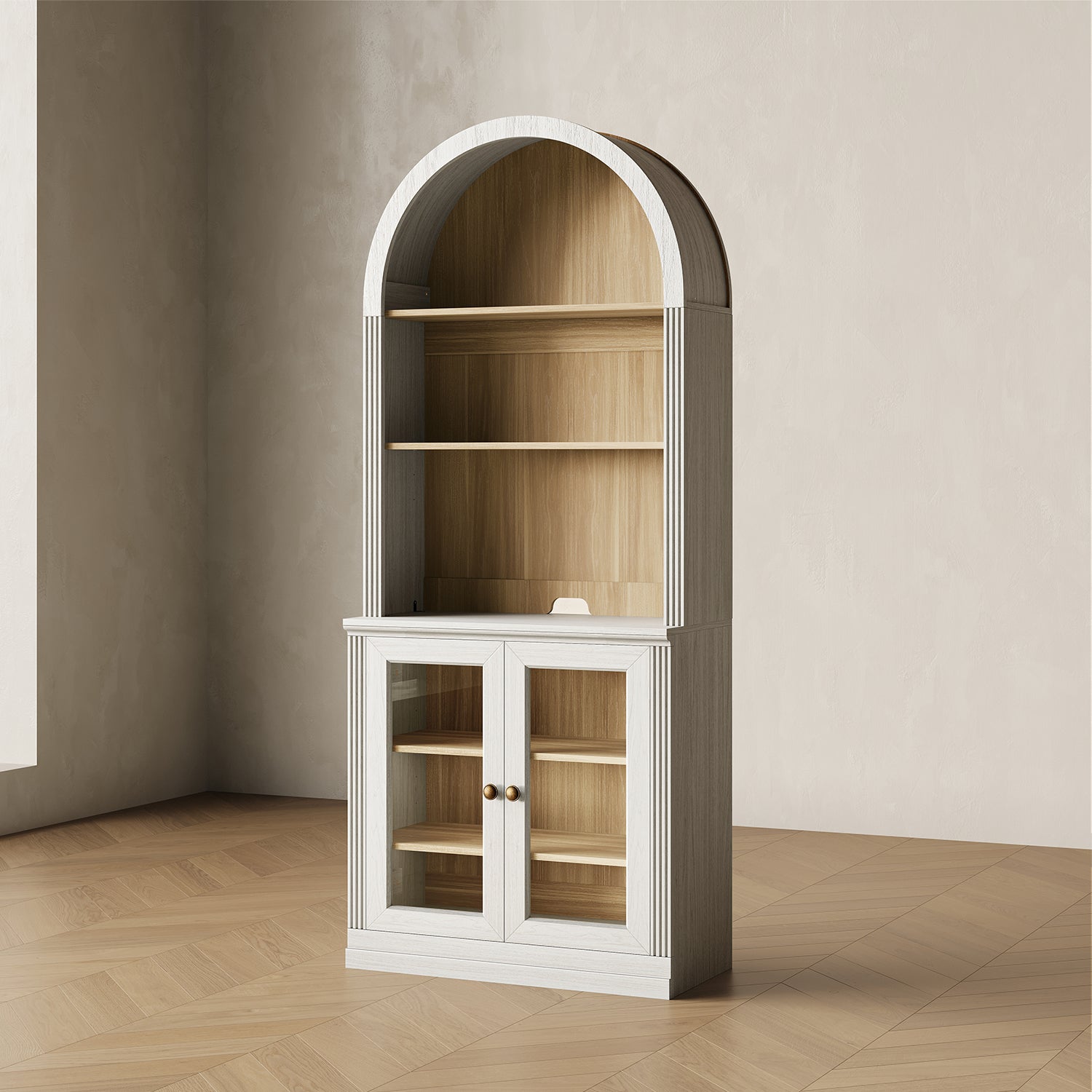 MONOS Tall Cabinet - Arch Top Display