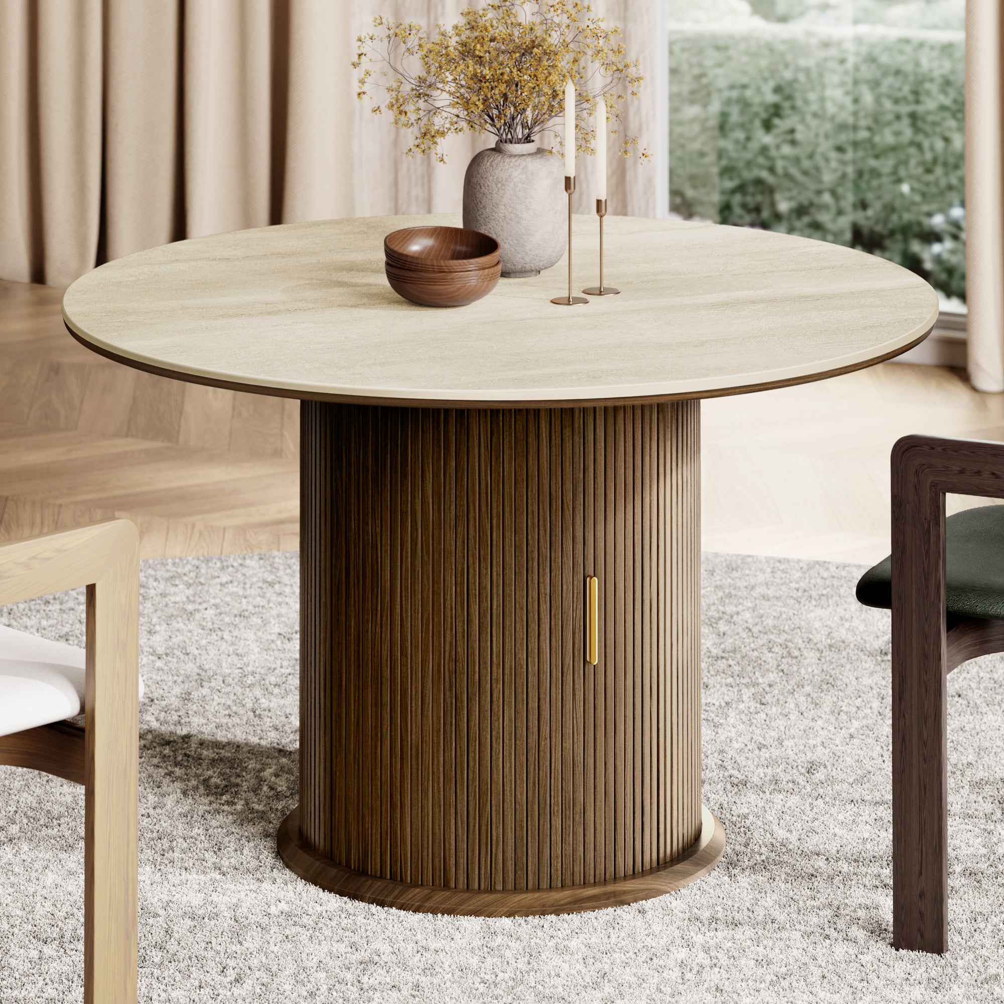 PETRA Sintered Stone Round Dining Table