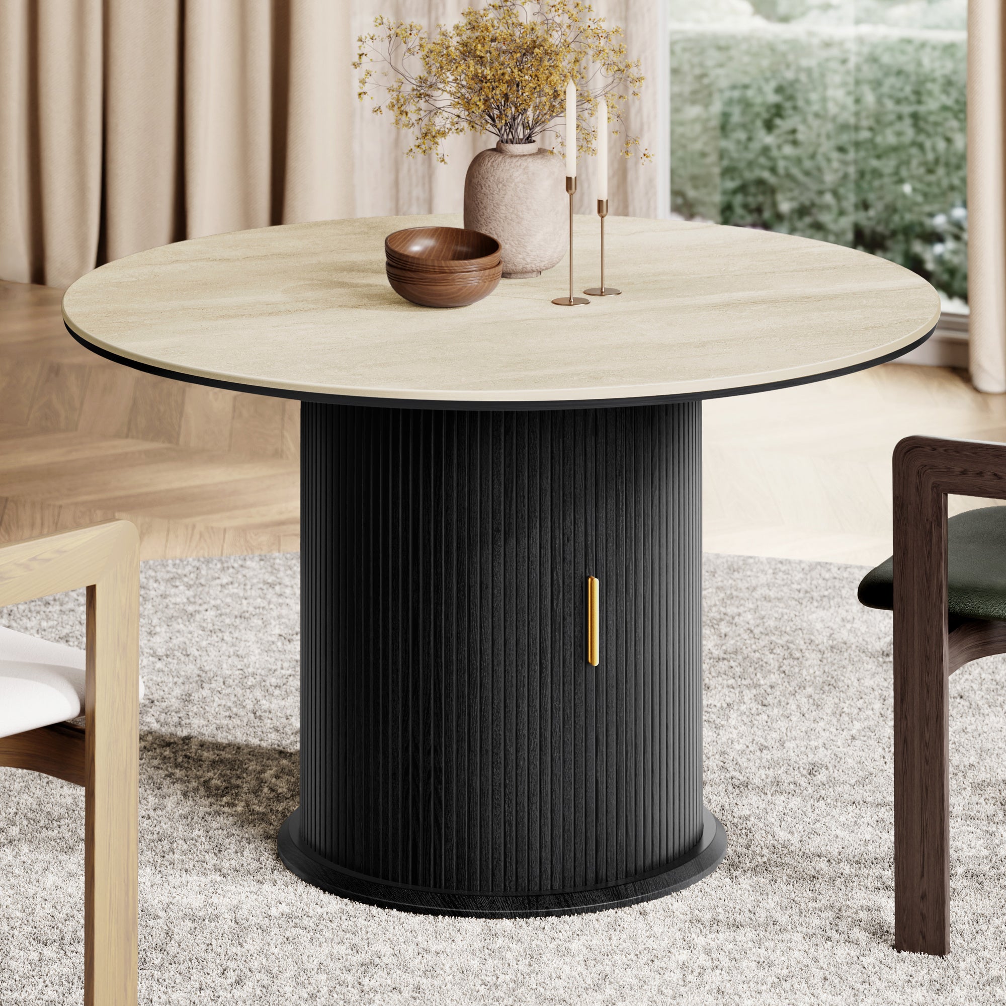 PETRA Sintered Stone Round Dining Table