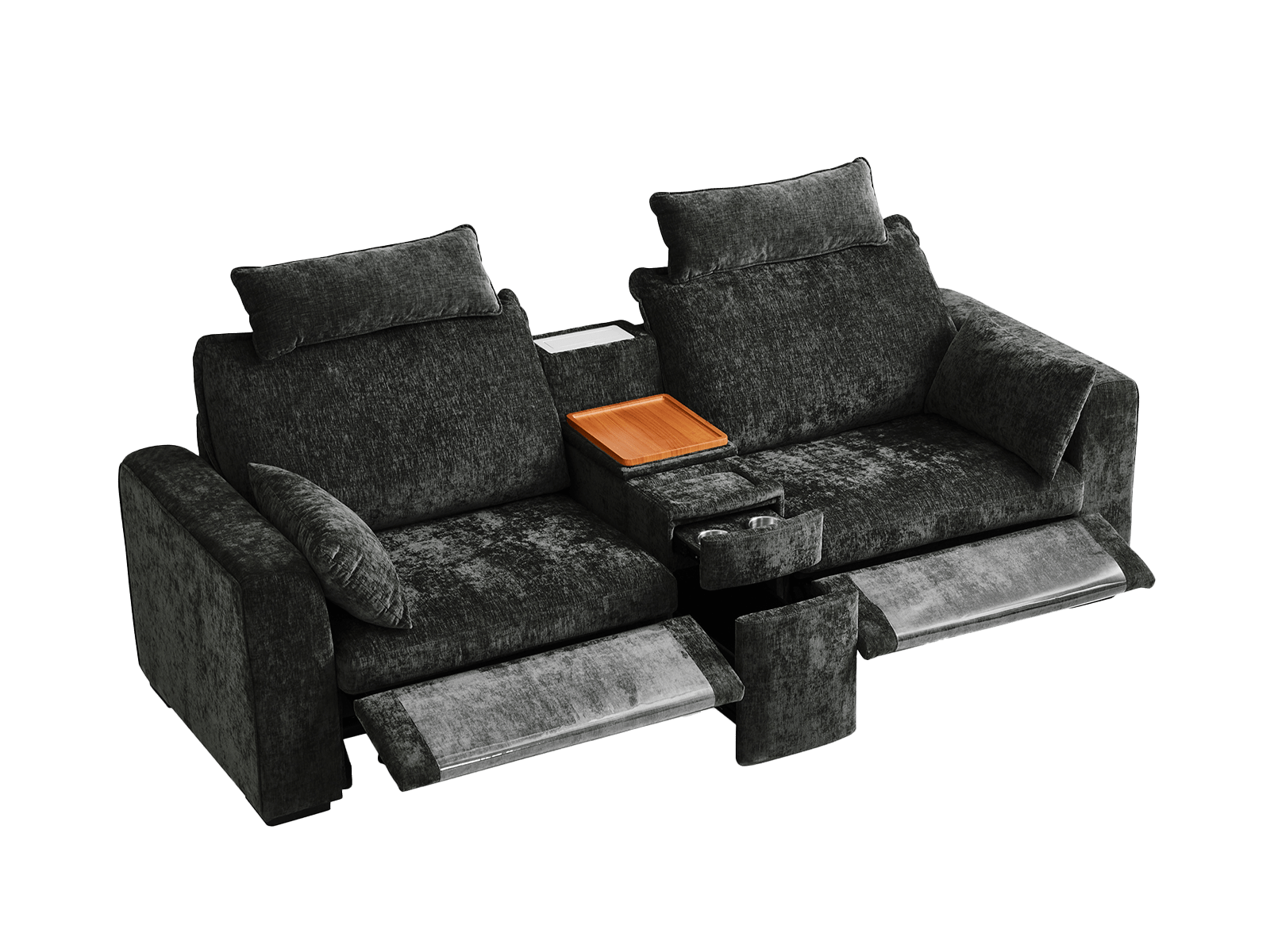 OLAR II 2 Seats with Console Table & Power Recliner