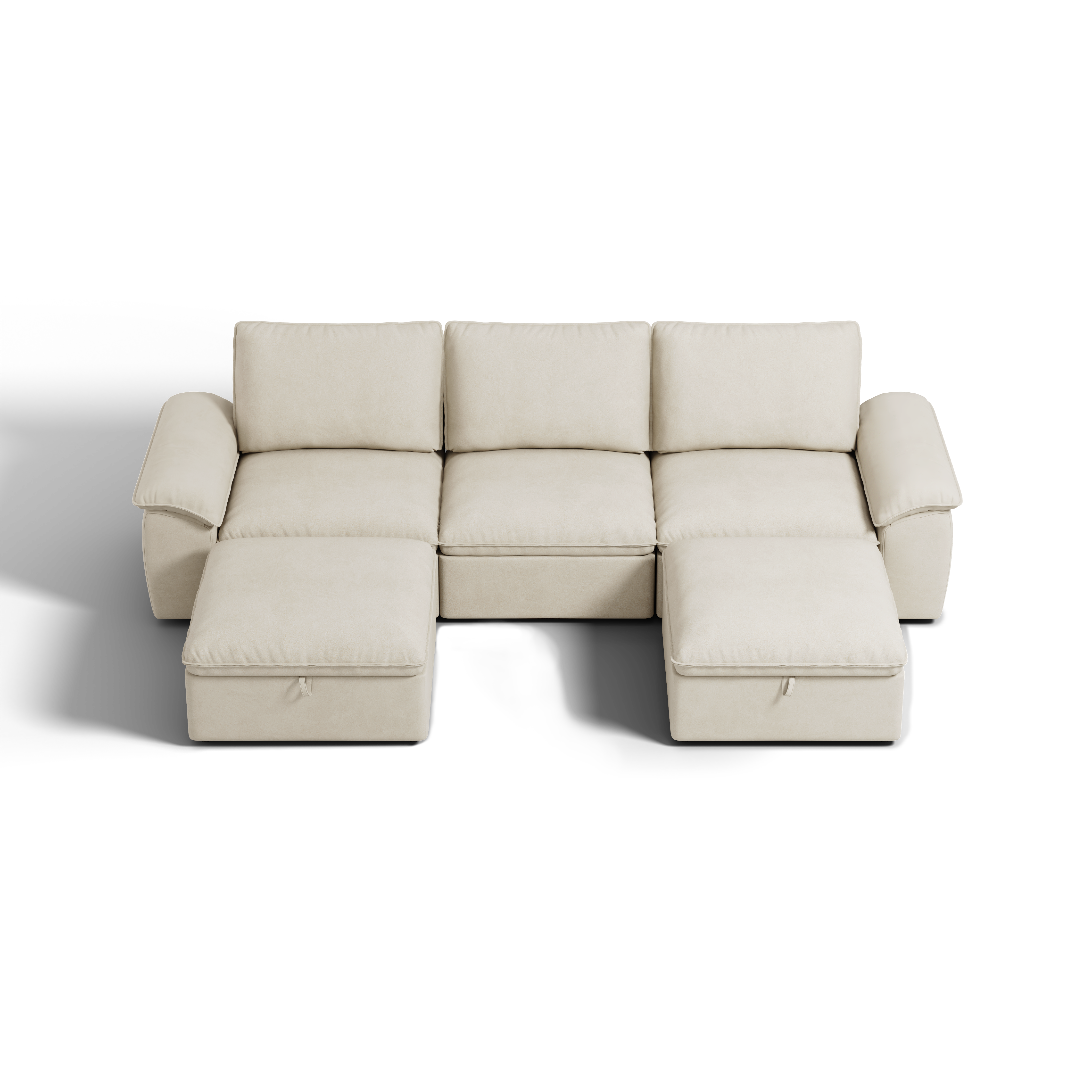 SOMA Origins II 5 Seat U-shaped, with Nap Armrests & 2 Ottomans