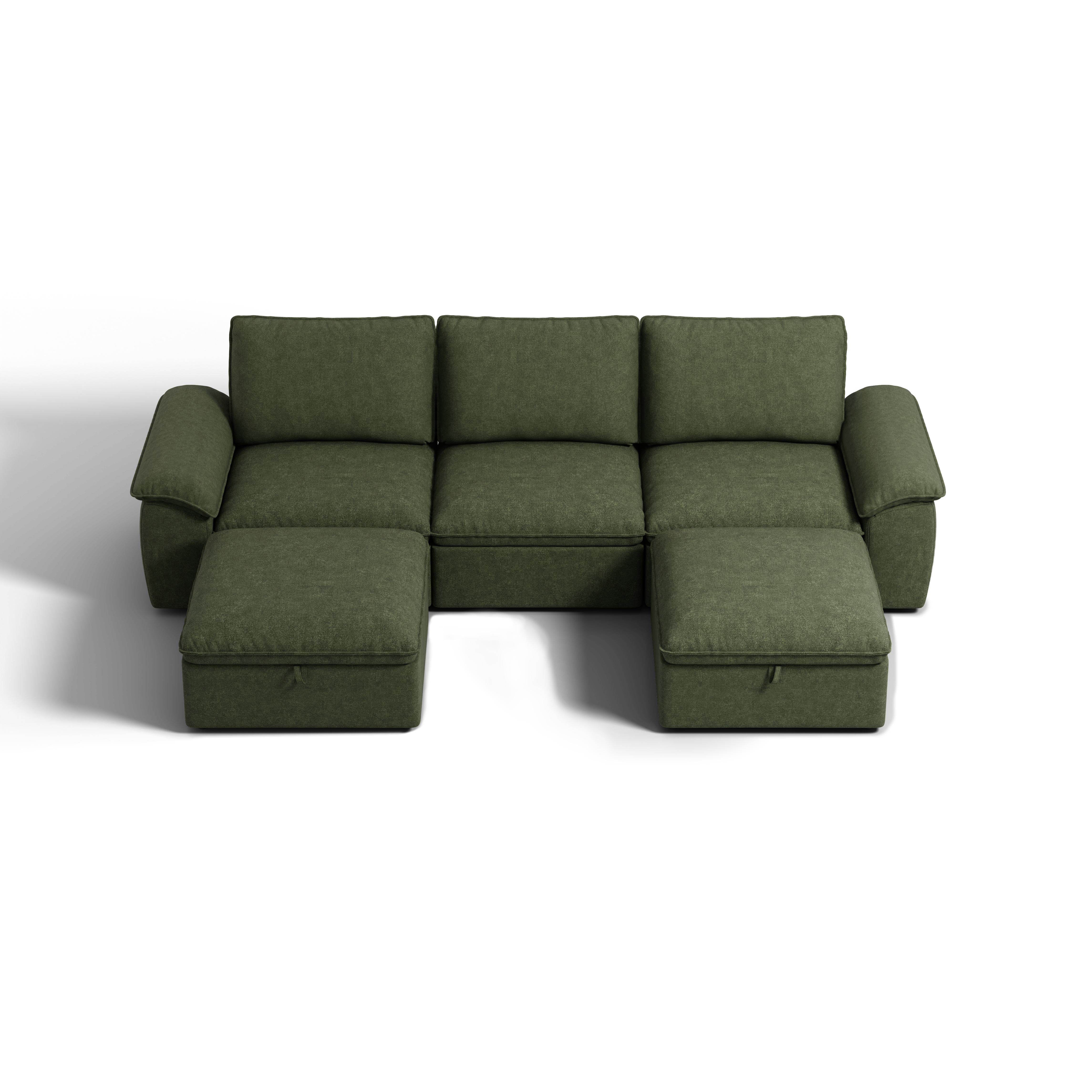 SOMA Origins II 5 Seat U-shaped, with Nap Armrests & 2 Ottomans