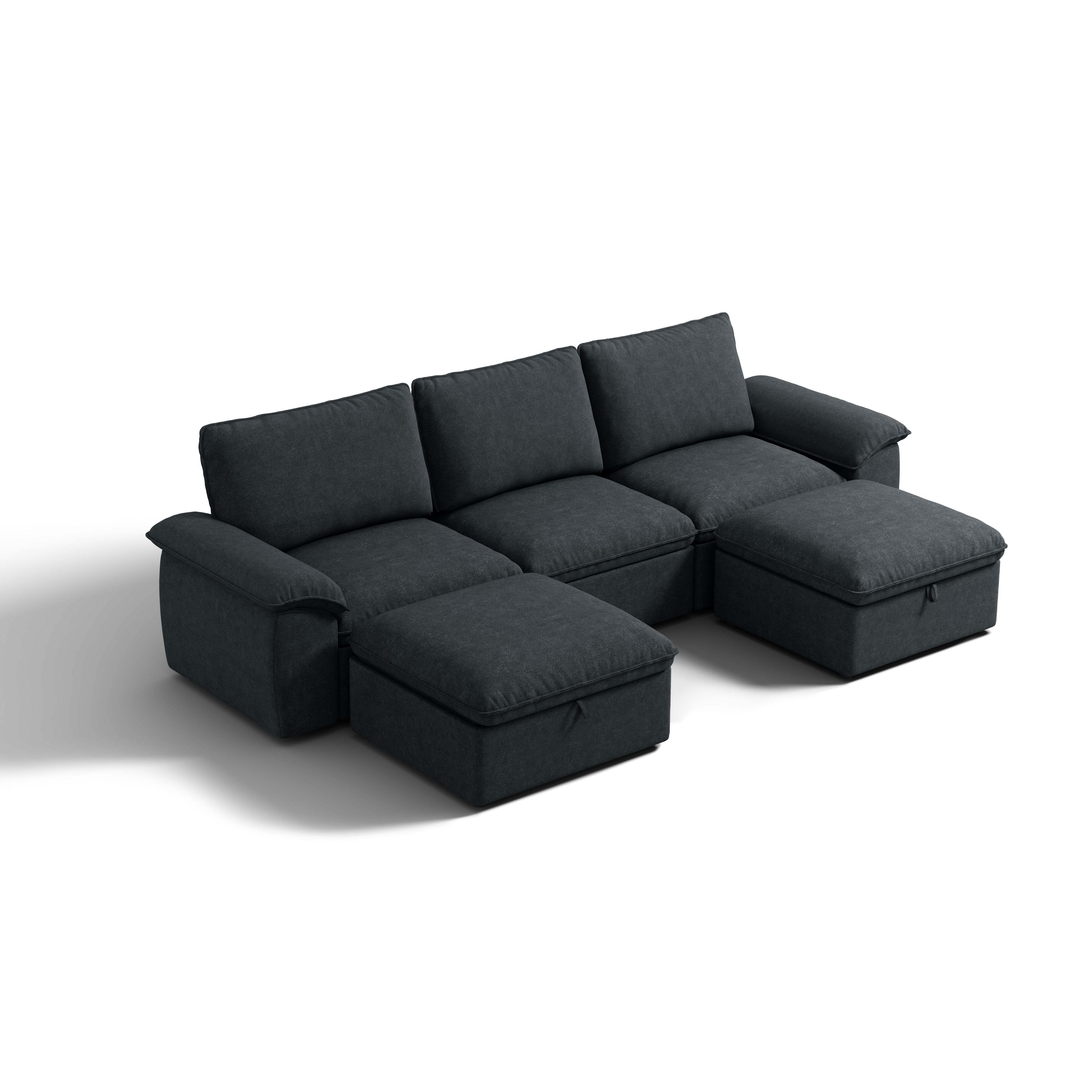 SOMA Origins II 5 Seat U-shaped, with Nap Armrests & 2 Ottomans