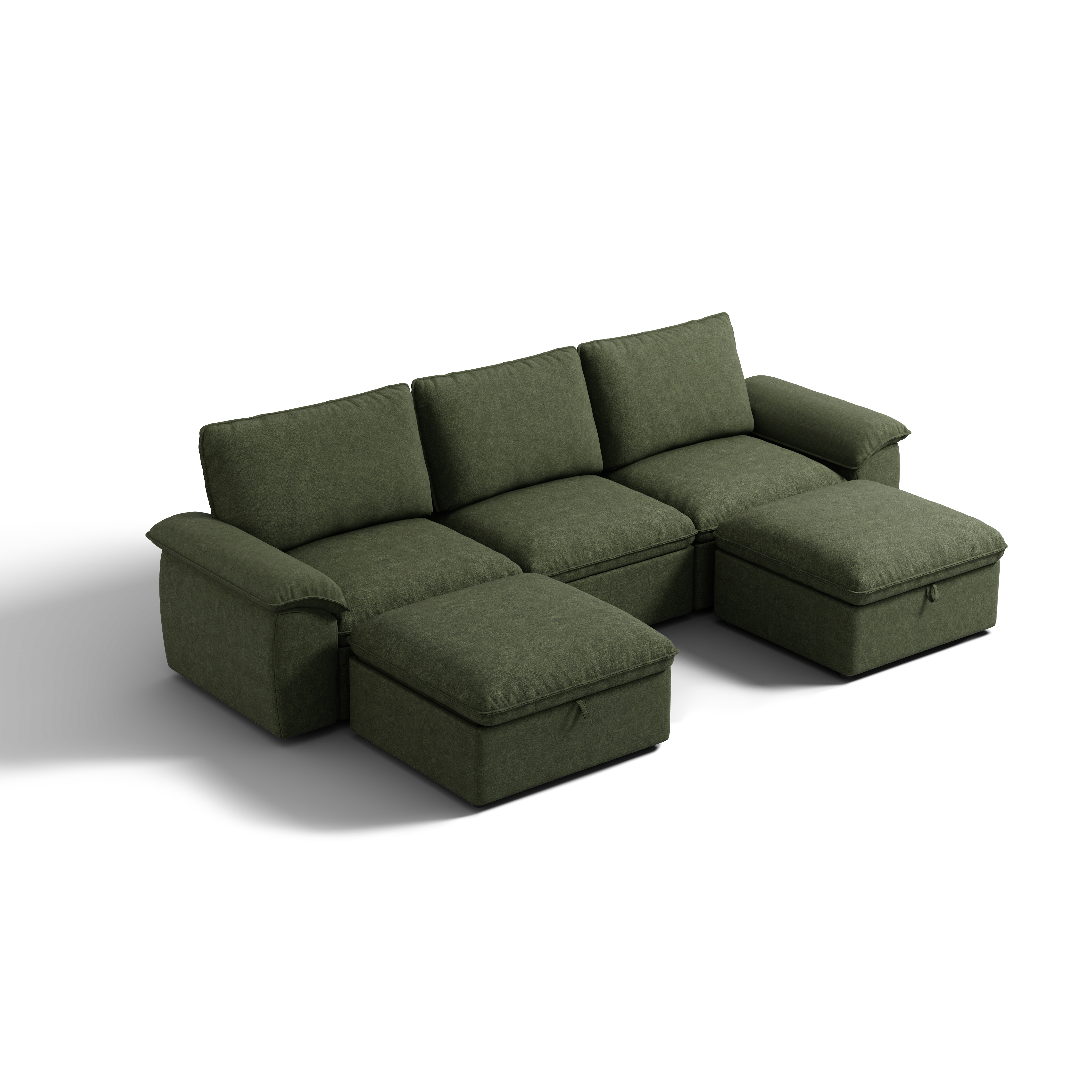 SOMA Origins II 5 Seat U-shaped, with Nap Armrests & 2 Ottomans