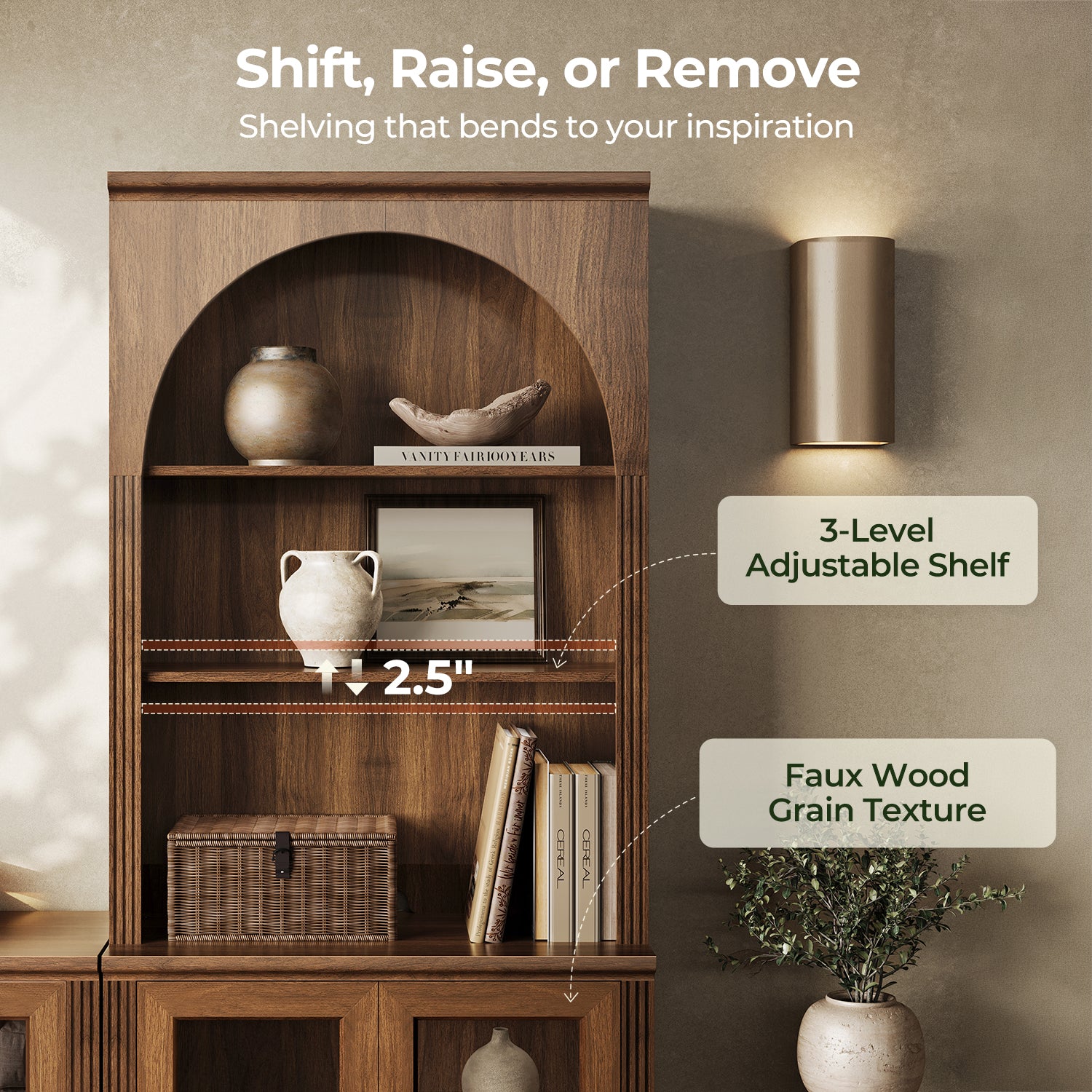 MONOS Tall Cabinet - Flat Top Display