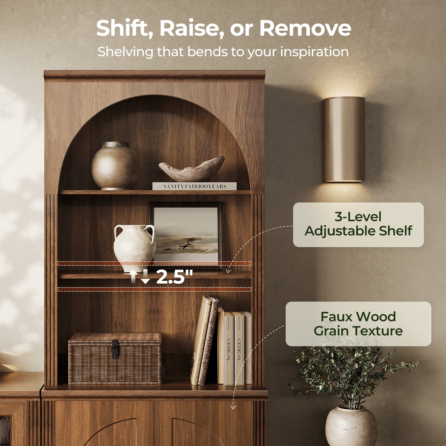 MONOS Tall Cabinet - Flat Top Sideboard