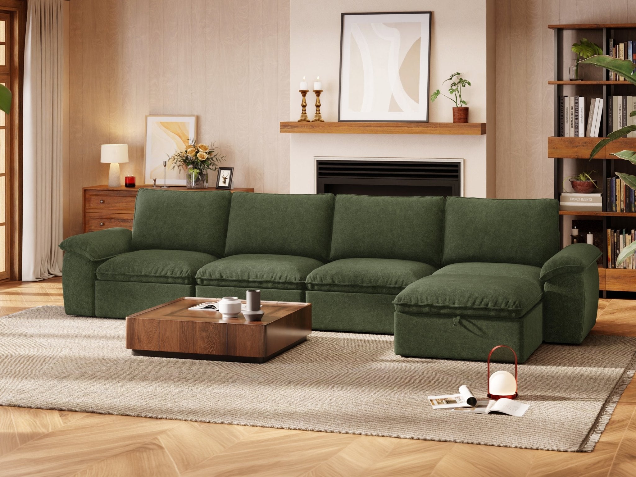 SOMA Origins II 5 Seat L - shaped, with Nap Armrests & Ottoman