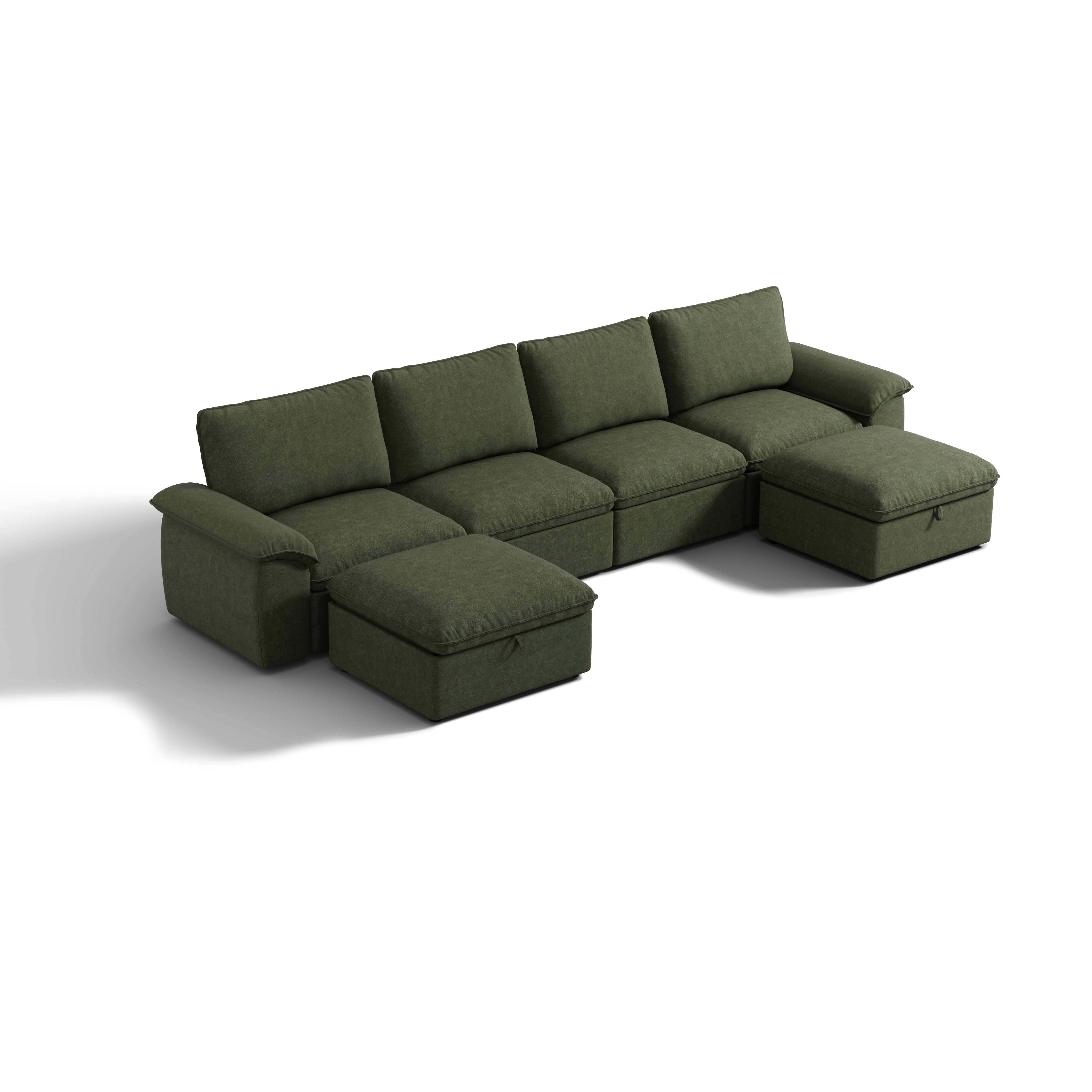 SOMA Origins II 6 Seat U-shaped, with Nap Armrests & 2 Ottomans