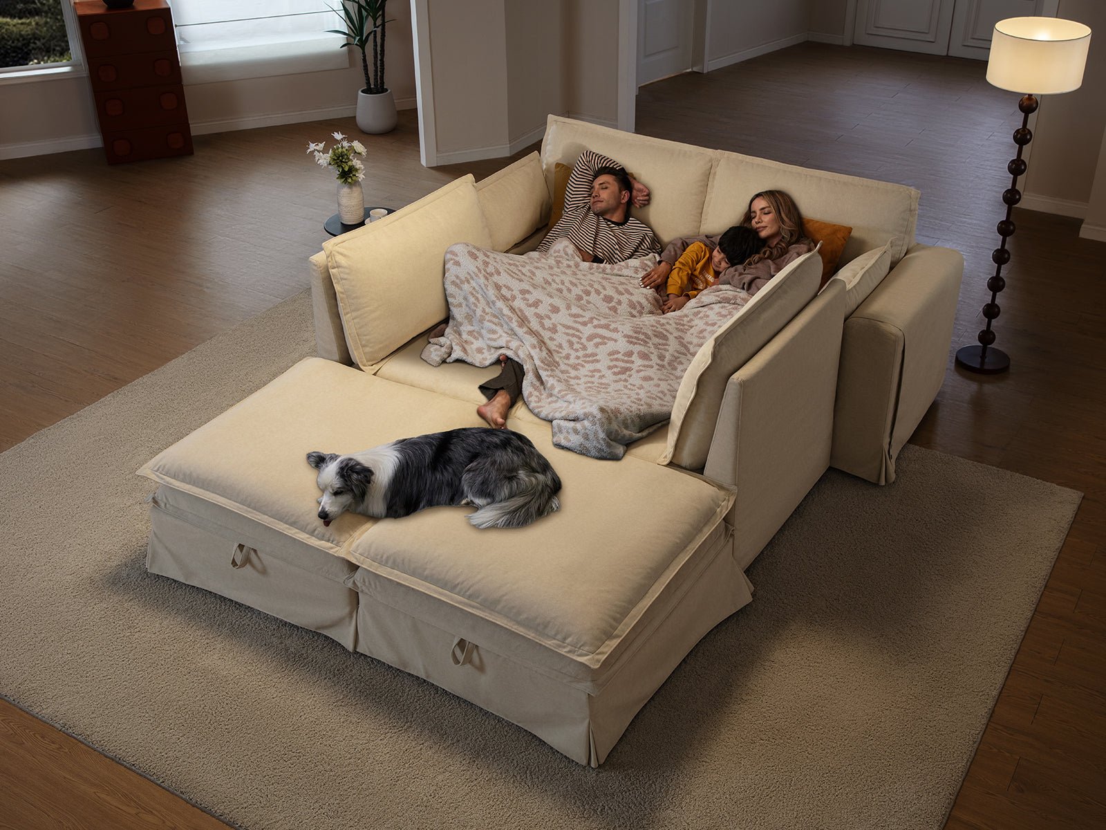 DUETTO Nano-Shield™ Fabric 6 Seats Sleeper