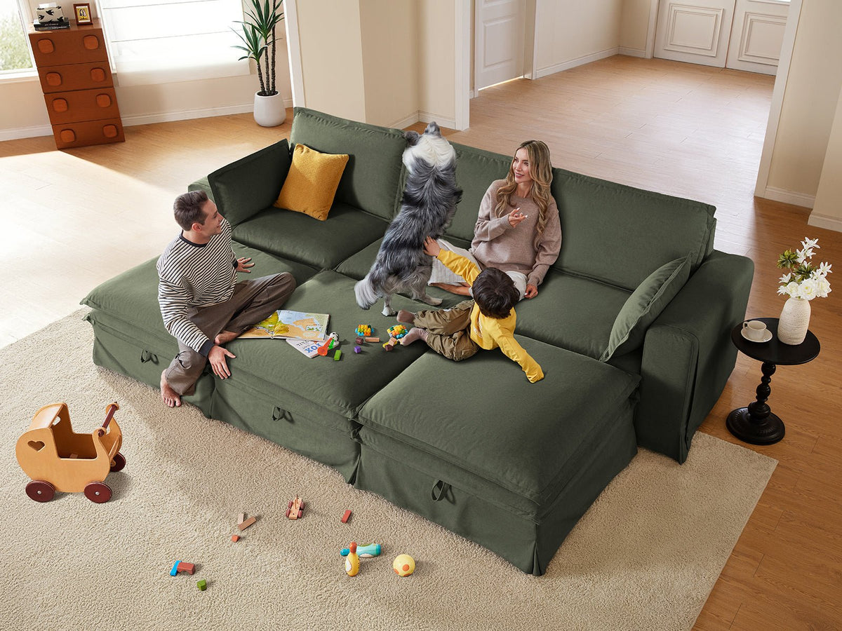 DUETTO Nano-Shield™ Fabric 6 Seats Sleeper