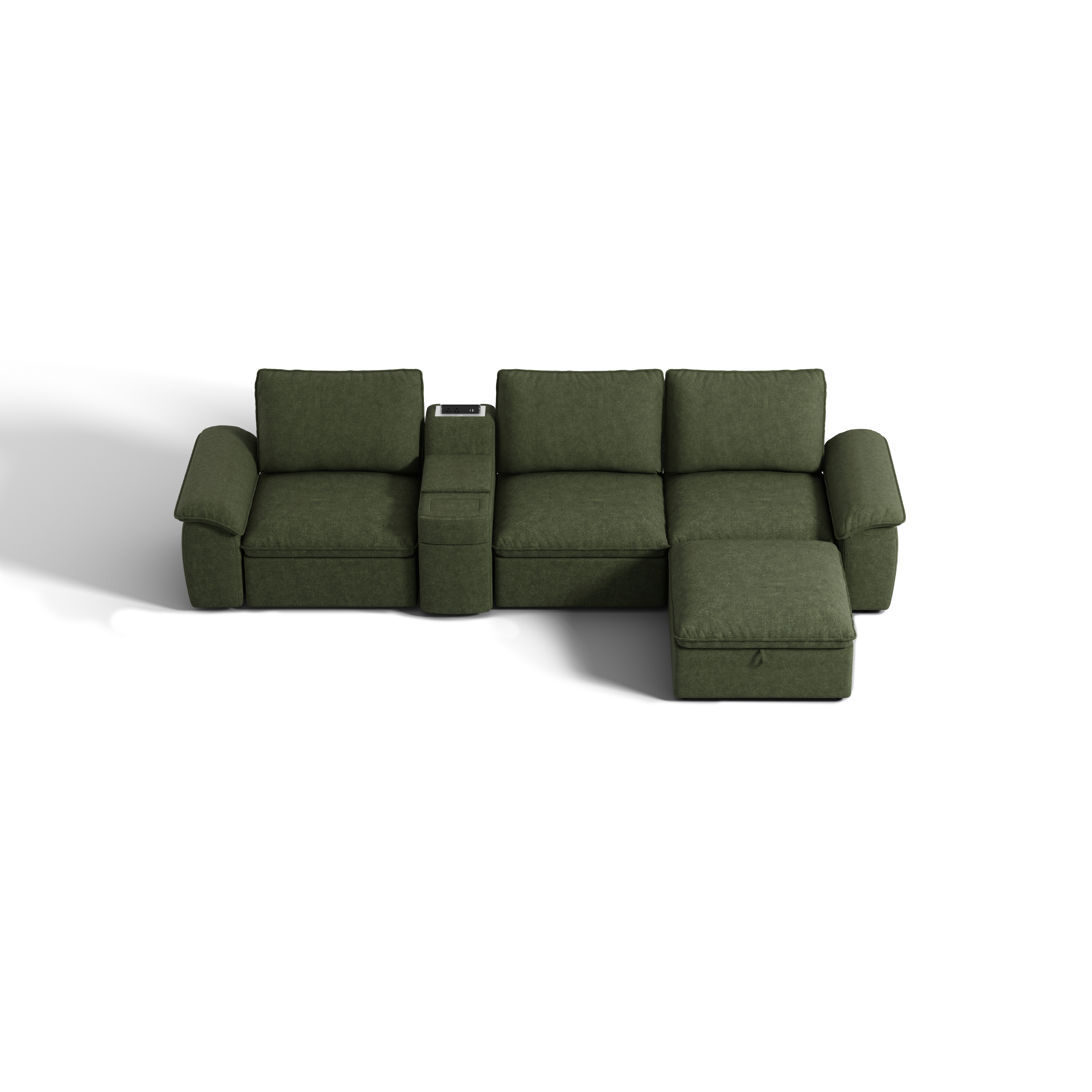 SOMA Motion I 4 Seat L-shaped, with Nap Armrests & Console