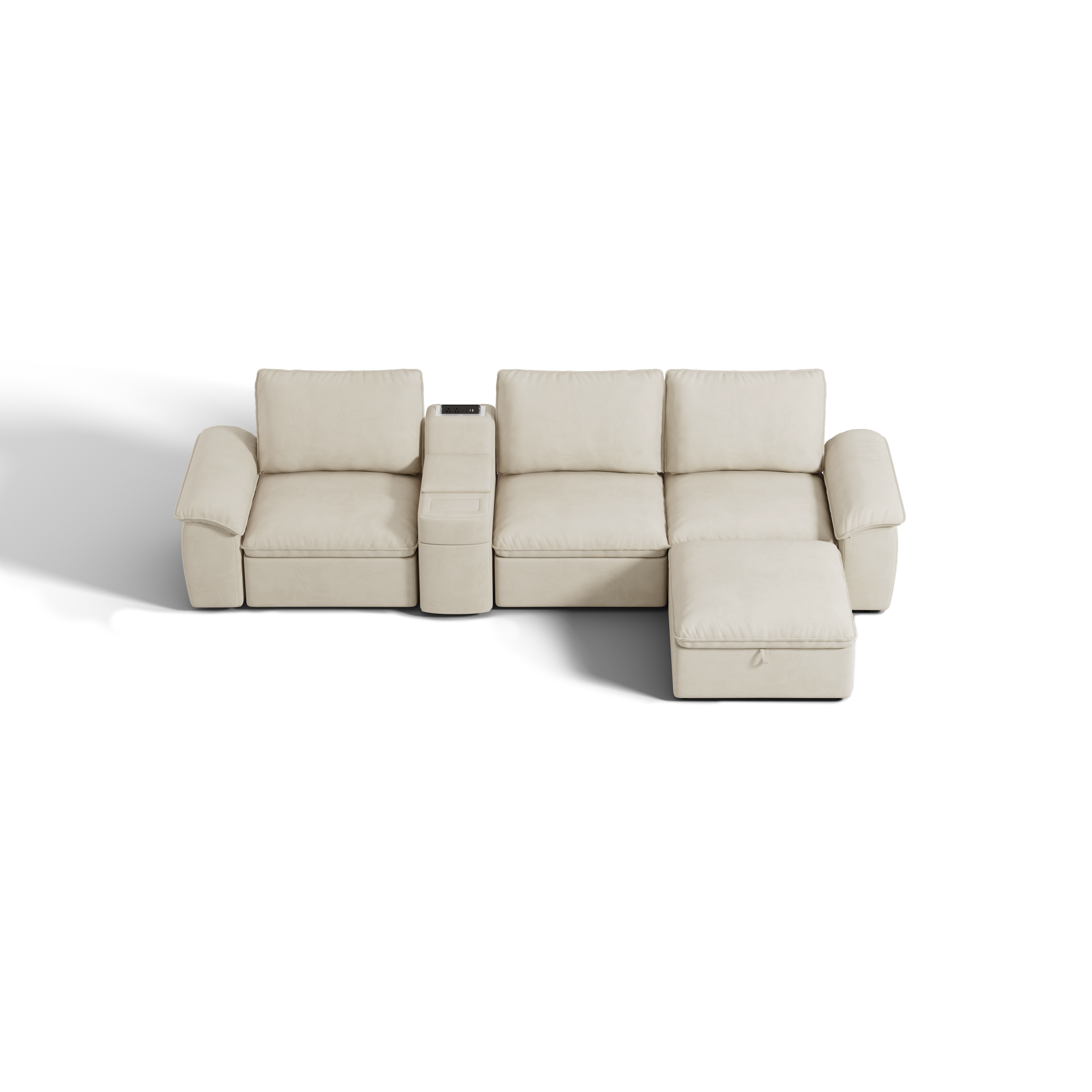 SOMA Motion I 4 Seat L-shaped, with Nap Armrests & Console