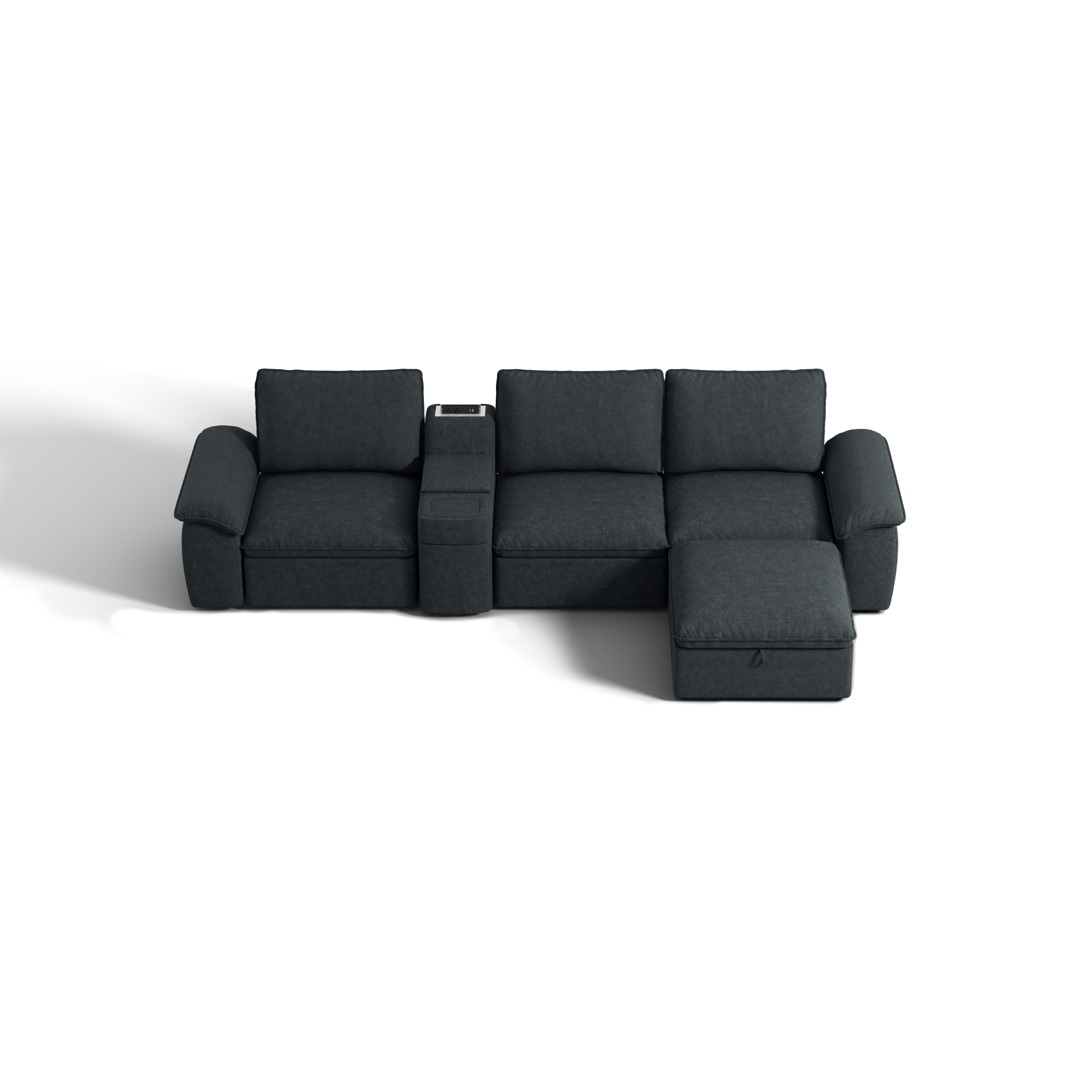 SOMA Motion I 4 Seat L-shaped, with Nap Armrests & Console