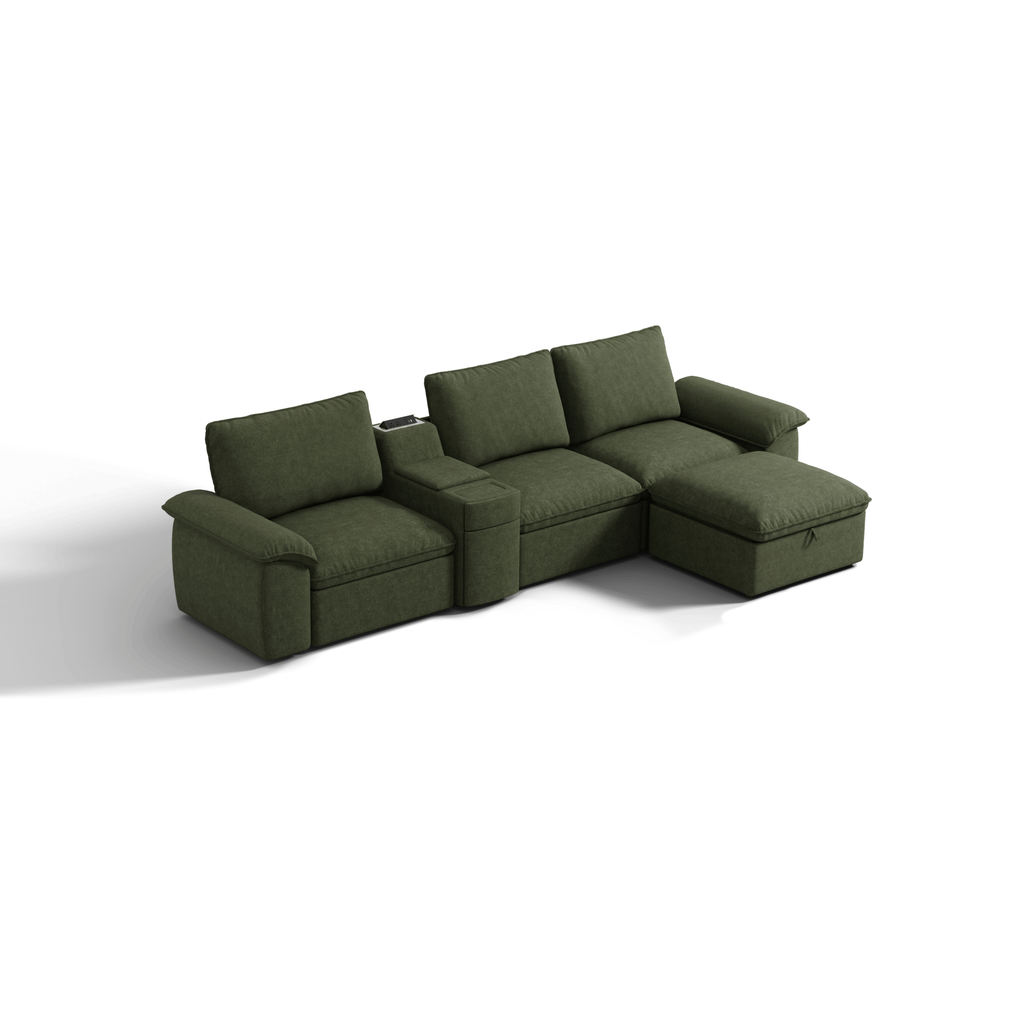 SOMA Motion I 4 Seat L - shaped, with Nap Armrests & Console