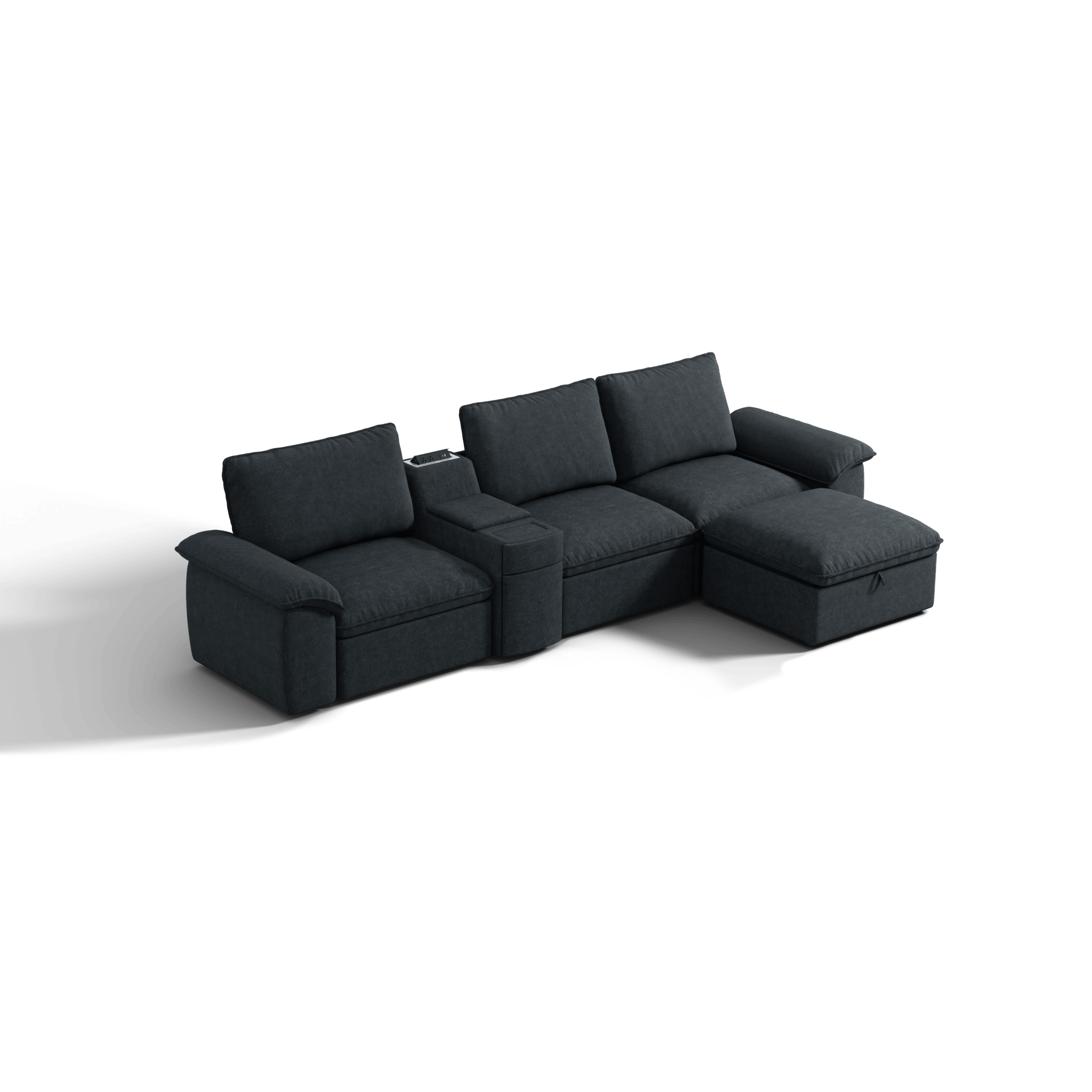 SOMA Motion I 4 Seat L - shaped, with Nap Armrests & Console