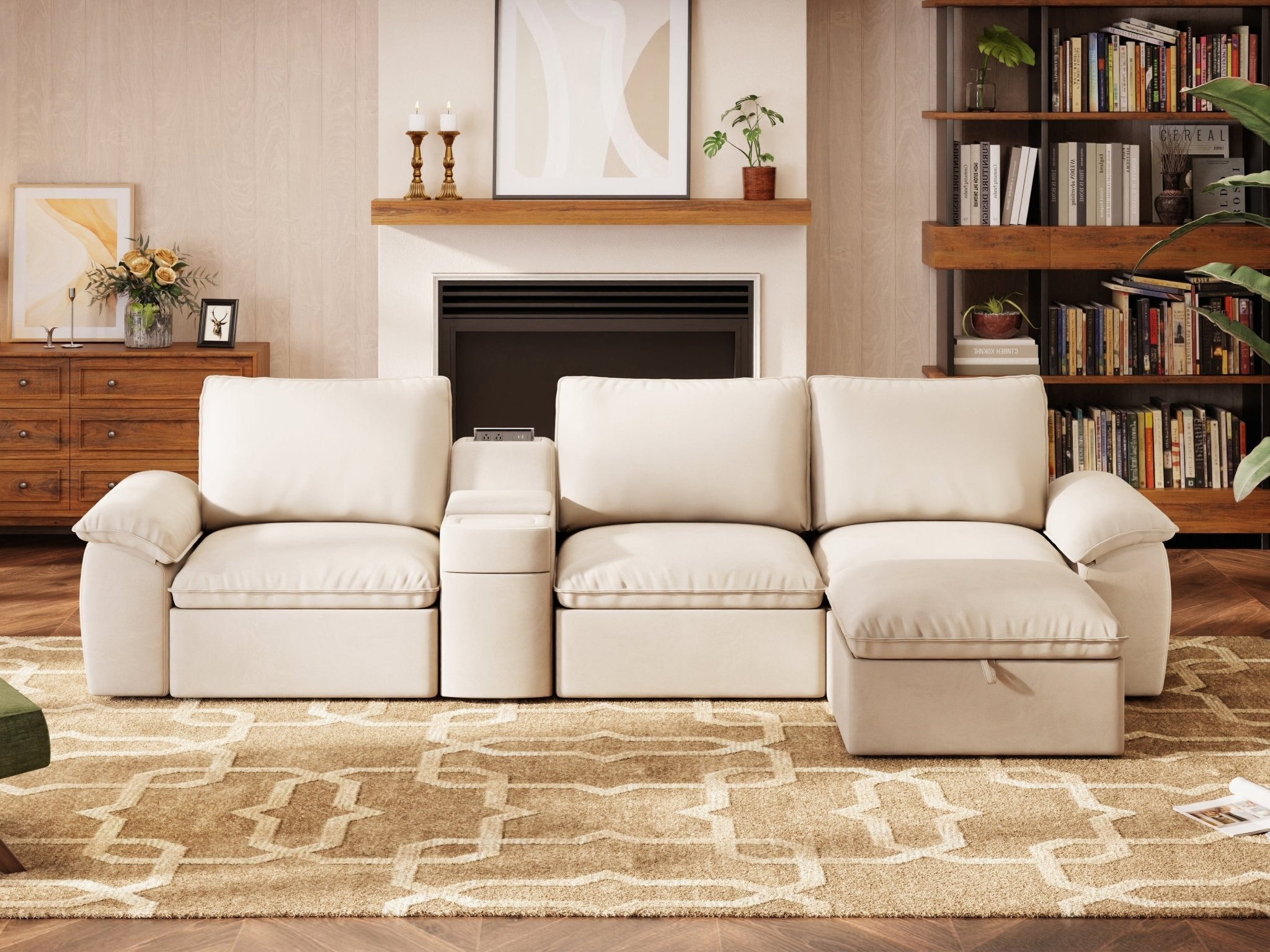 SOMA Motion I 4 Seat L - shaped, with Nap Armrests & Console