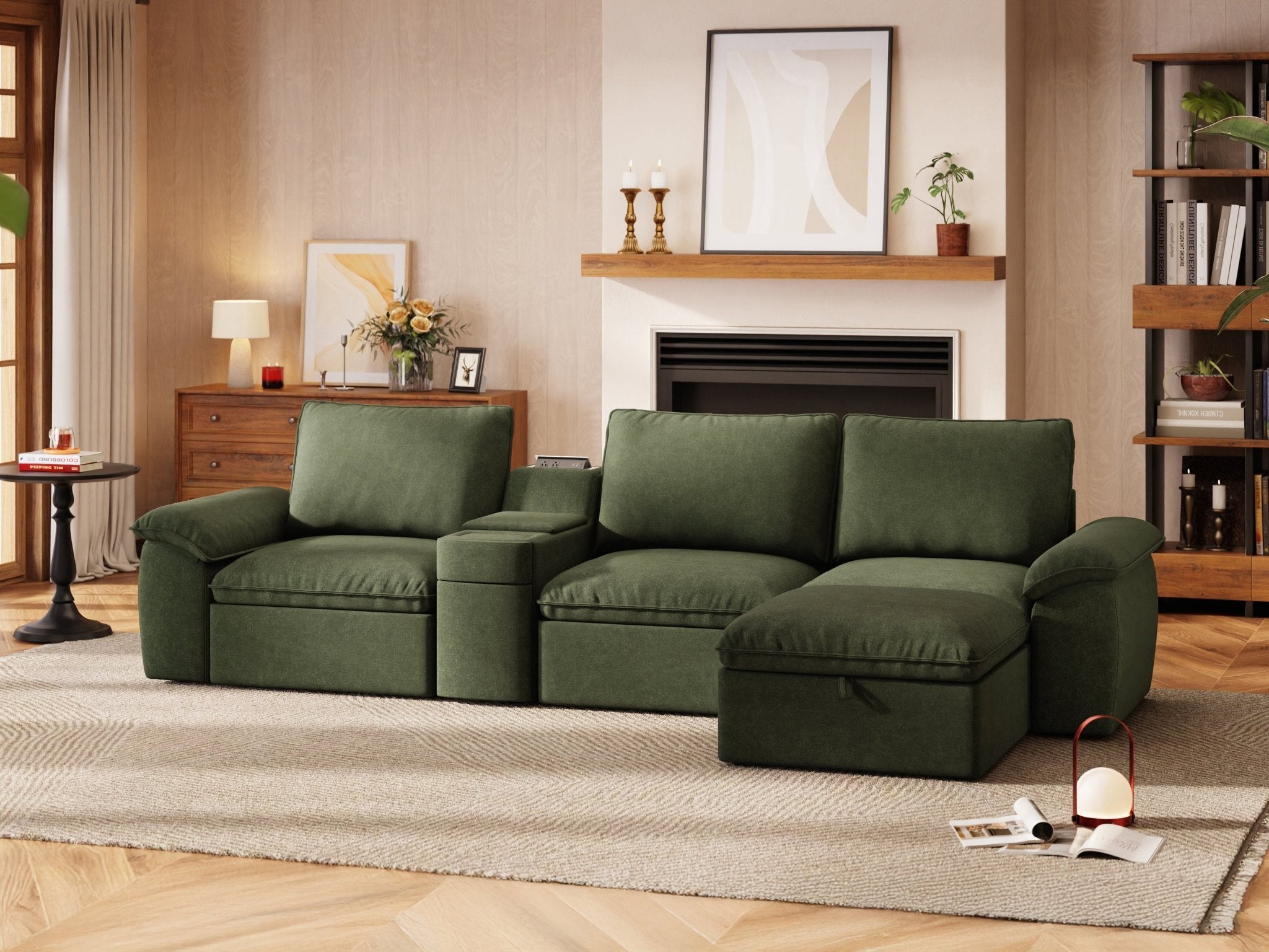 SOMA Motion I 4 Seat L - shaped, with Nap Armrests & Console