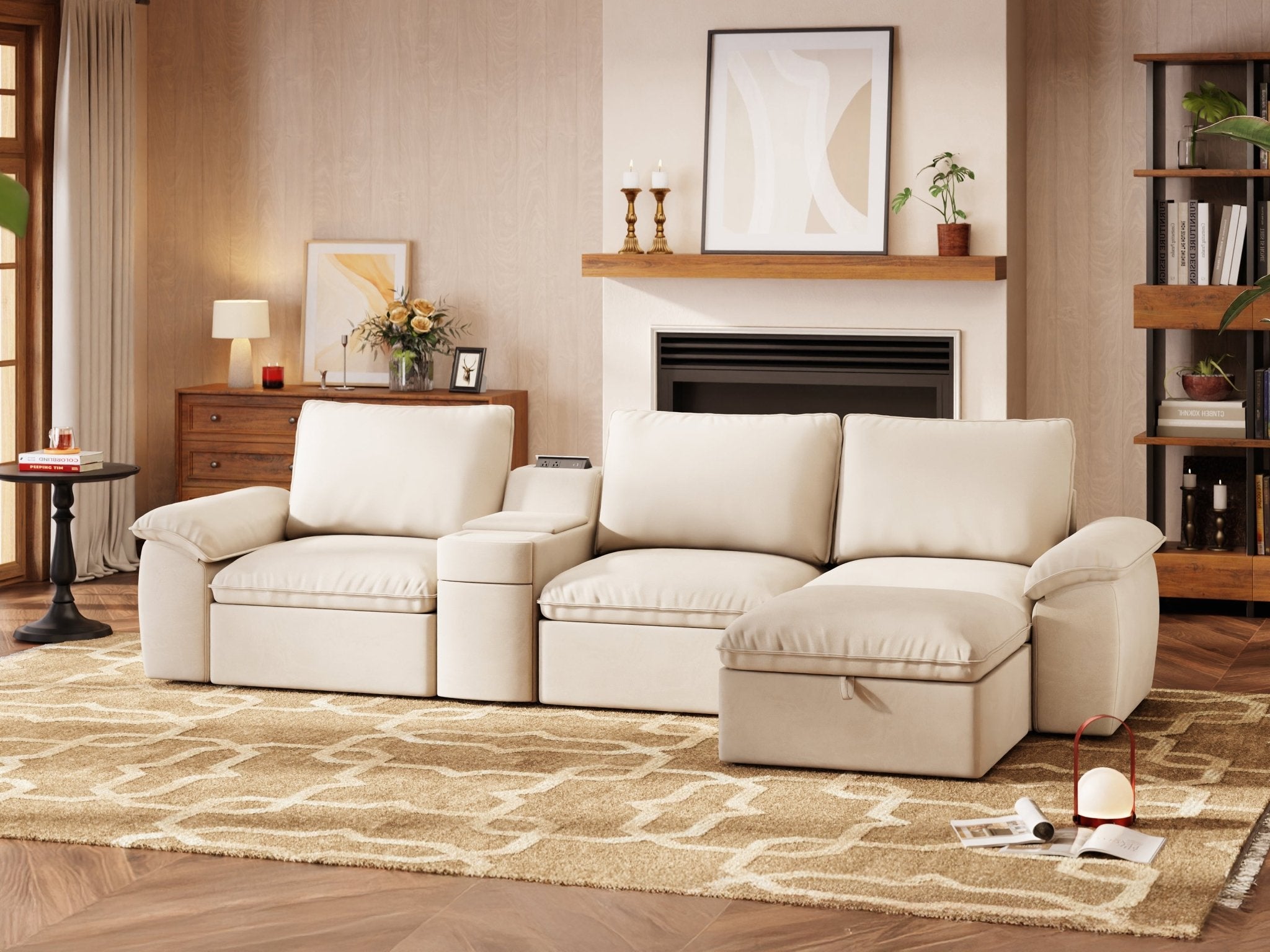 SOMA Motion I 4 Seat L - shaped, with Nap Armrests & Console