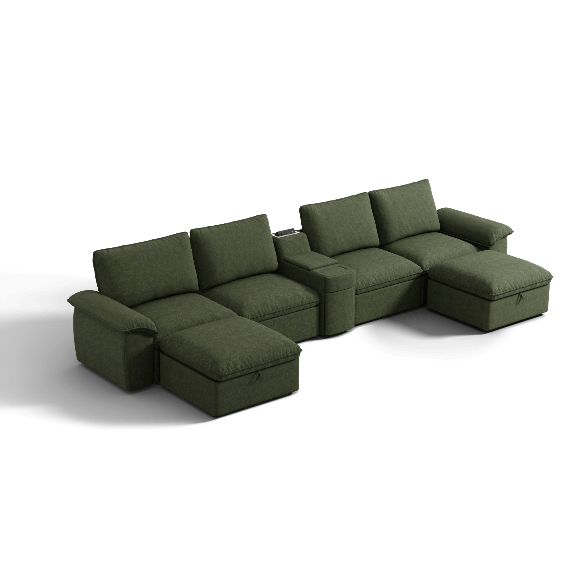 SOMA Motion I 6 Seat U - shaped, with Nap Armrests & Console
